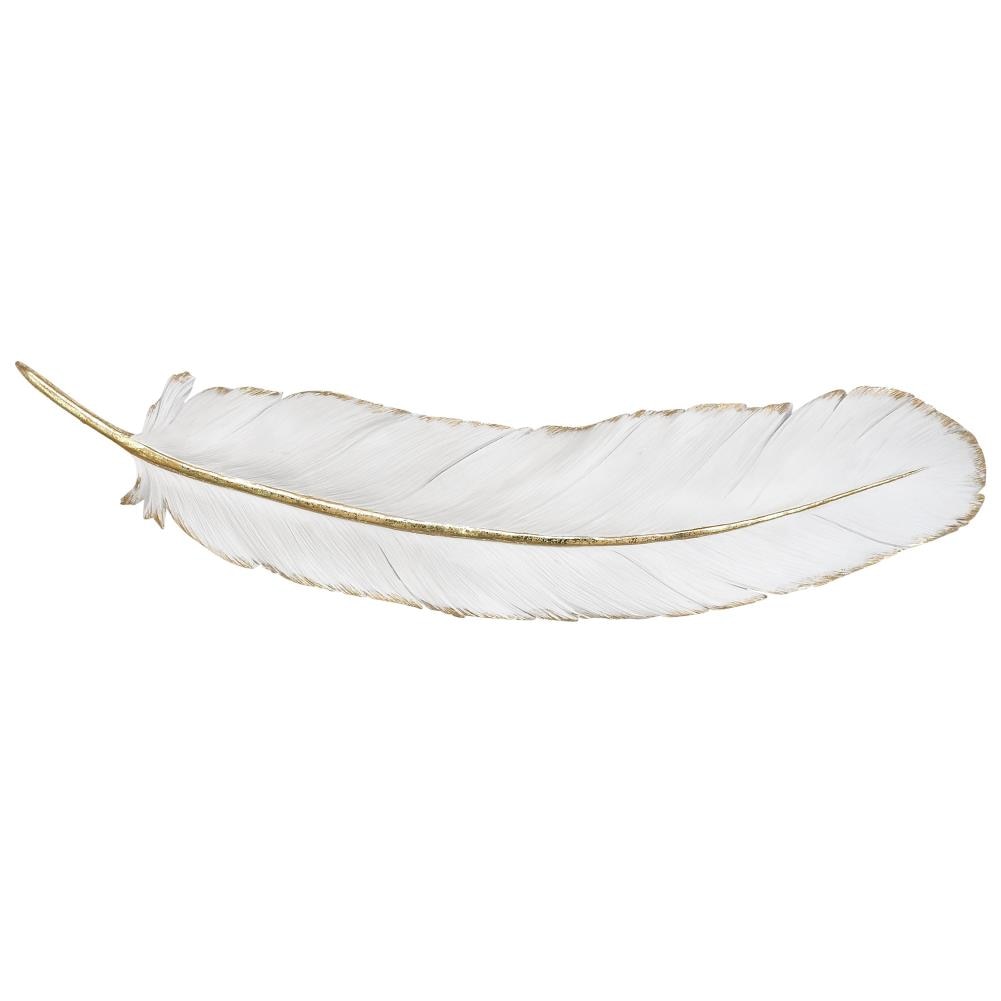 CosmoLiving by Cosmopolitan 79965 1-in W x 7-in H Resin Bird Feather Animals Wall Accent