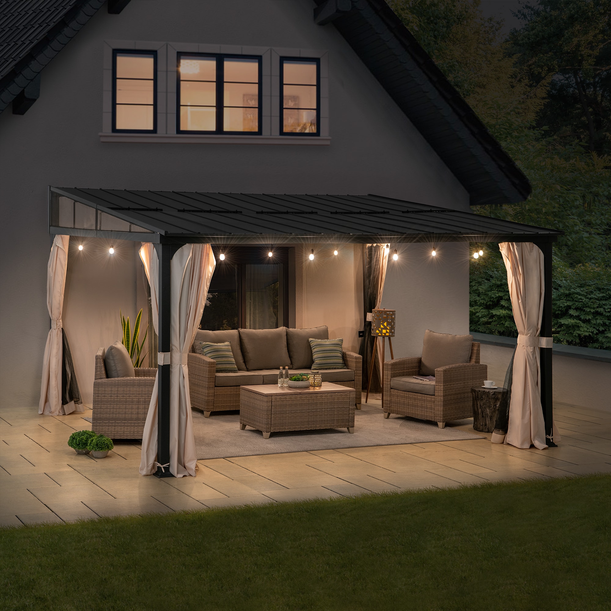 Sunjoy A1020309B0 Wood-Resin-Gazebos - View #9