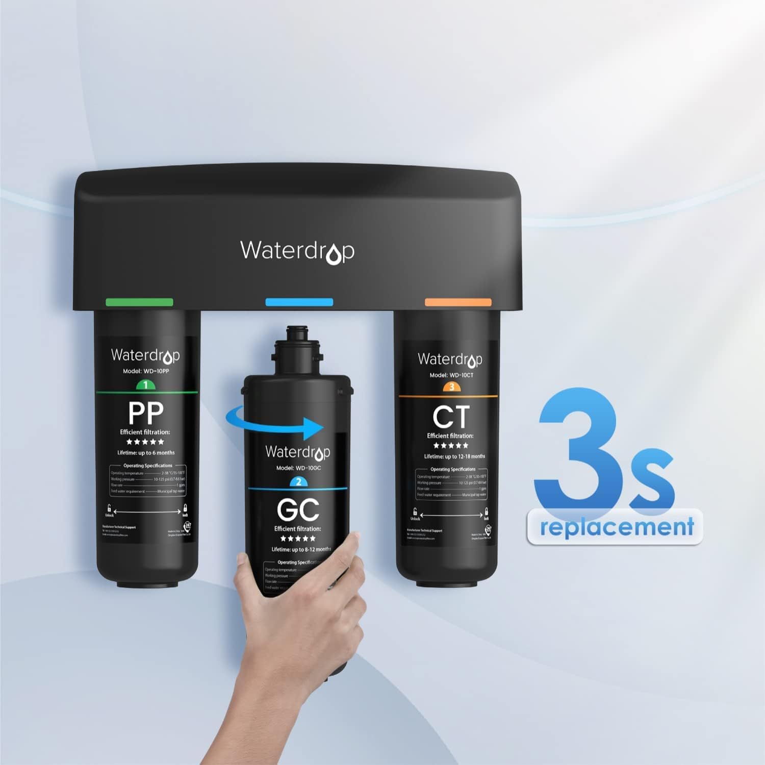 Waterdrop B-WD-10GC Replacement-Water-Filters-Cartridges - View #2