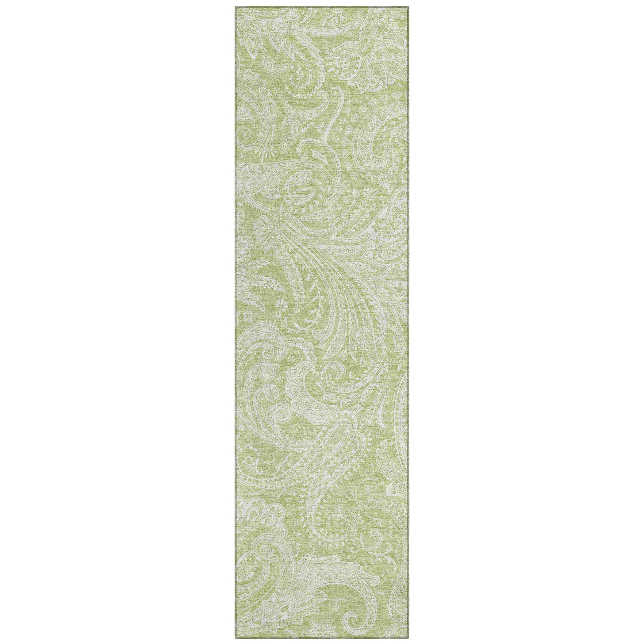 Addison Rugs ACN654AL2X8 Chantille ACN654AL 2 x 7 (ft) Polyester Aloe Rectangular Indoor/Outdoor Geometric Machine washable Runner rug