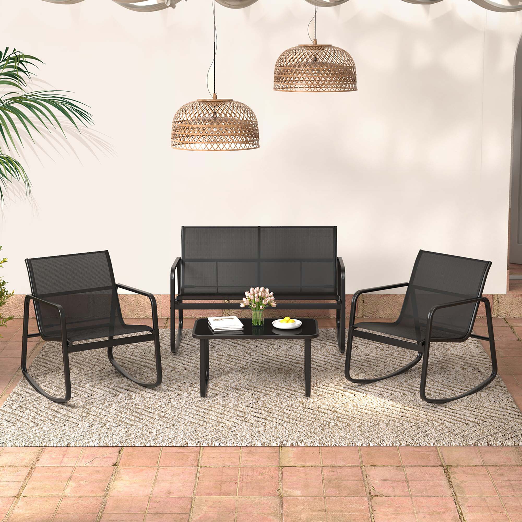 Costway HCST00703 Patio-Conversation-Sets - View #4