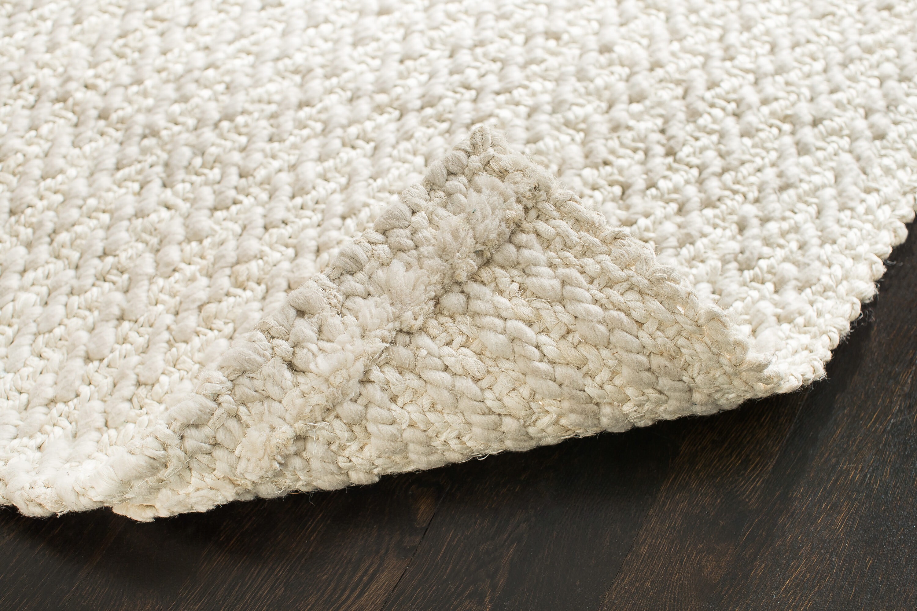 Freya 5' x 8' Off-White Jute Blend Area Rug