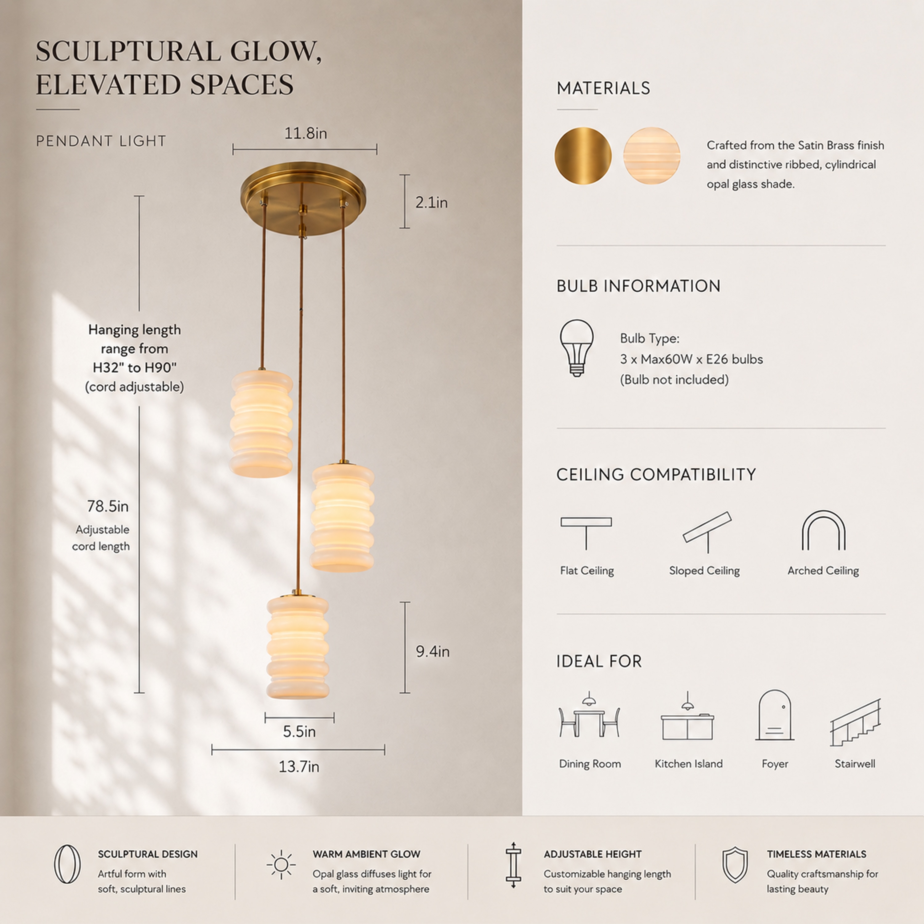 AloaDecor Lighting L7264D13BK12A Pendant-Lights - View #3