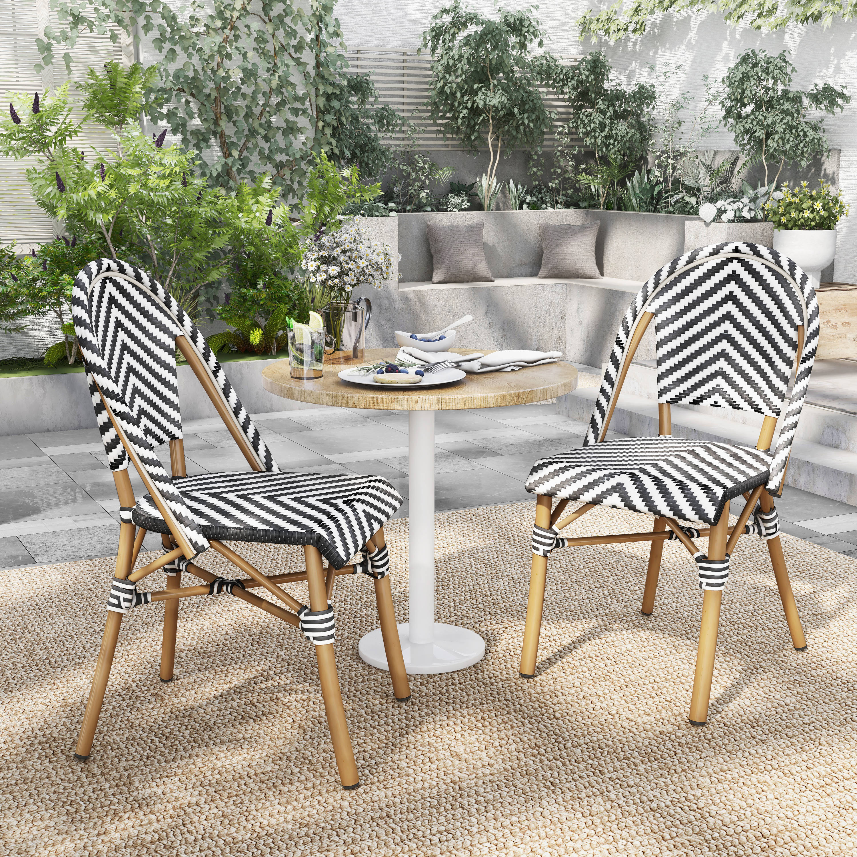 Furniture of America YNJ-OT2000BK Patio-Chairs - View #4