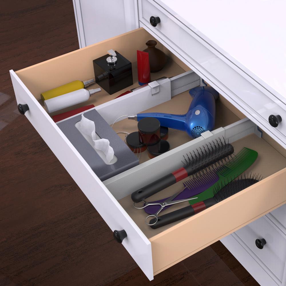 Drawer Divider Adjustable DIY Storage Organizer Separator for Tidying  Clutter Cutlery Makeup Clothes of Dresses, Desk & Box in Kitchen Bathroom