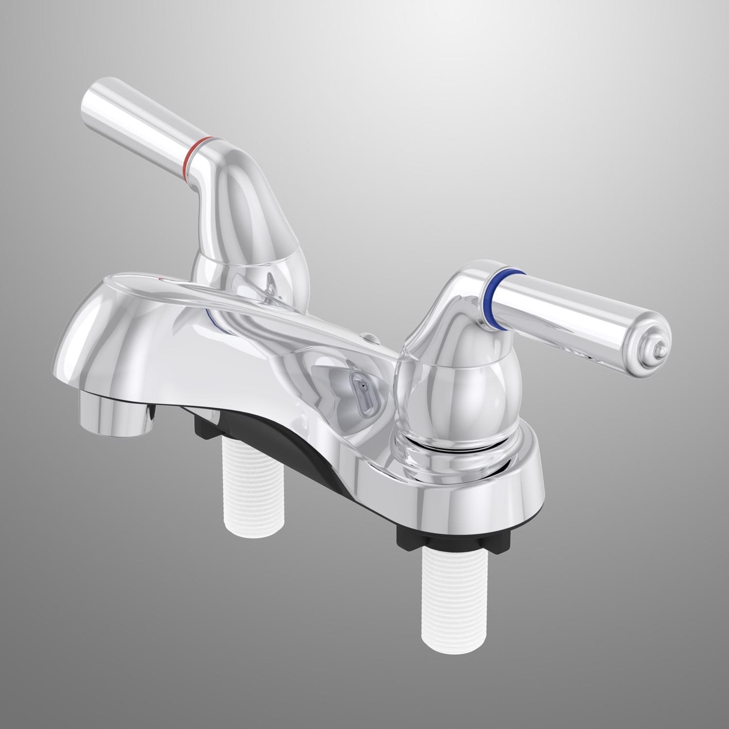 Home Plus -  Chrome Contemporary Centerset Bathroom Sink Faucet 4 in.
