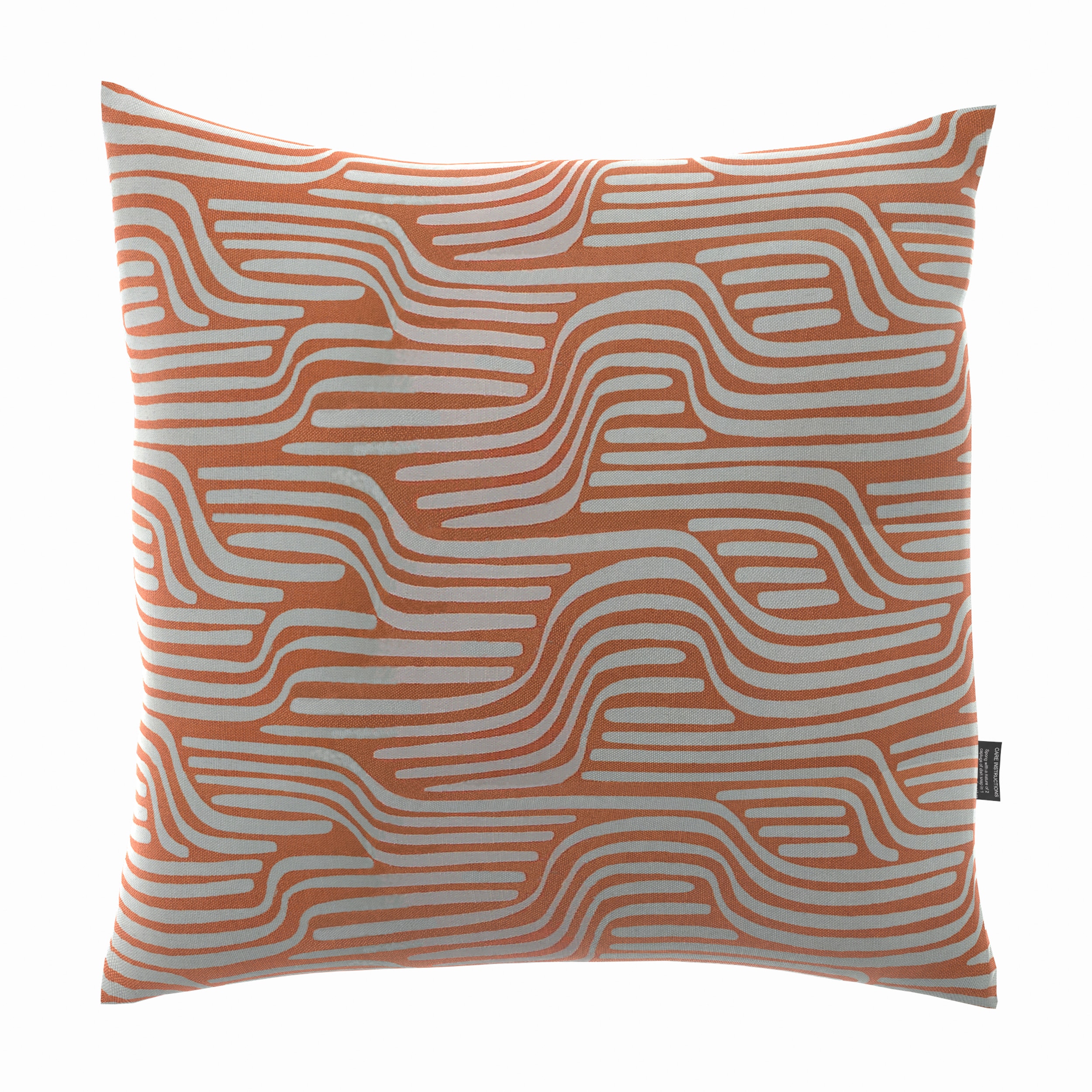 Orange best sale patio pillows