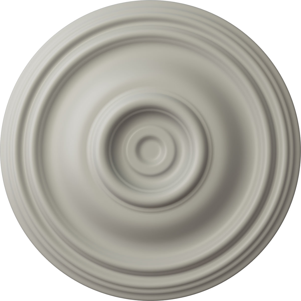Ekena Millwork CM14TRPCF Traditional 14.75-in W x 14.75-in L Painted Pot Of Cream Polyurethane Whole Ceiling Medallion