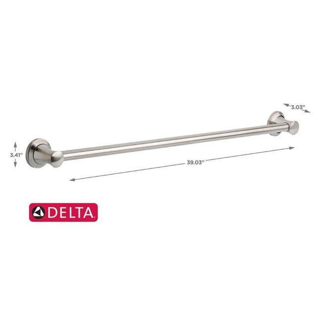 Delta Transitional 36-in Brilliance Stainless Steel Wall Mount (ADA Compliant) Grab Bar Delta Transitional 36-in Brilliance Stainless Steel Wall Mount (ADA Compliant) Grab Bar