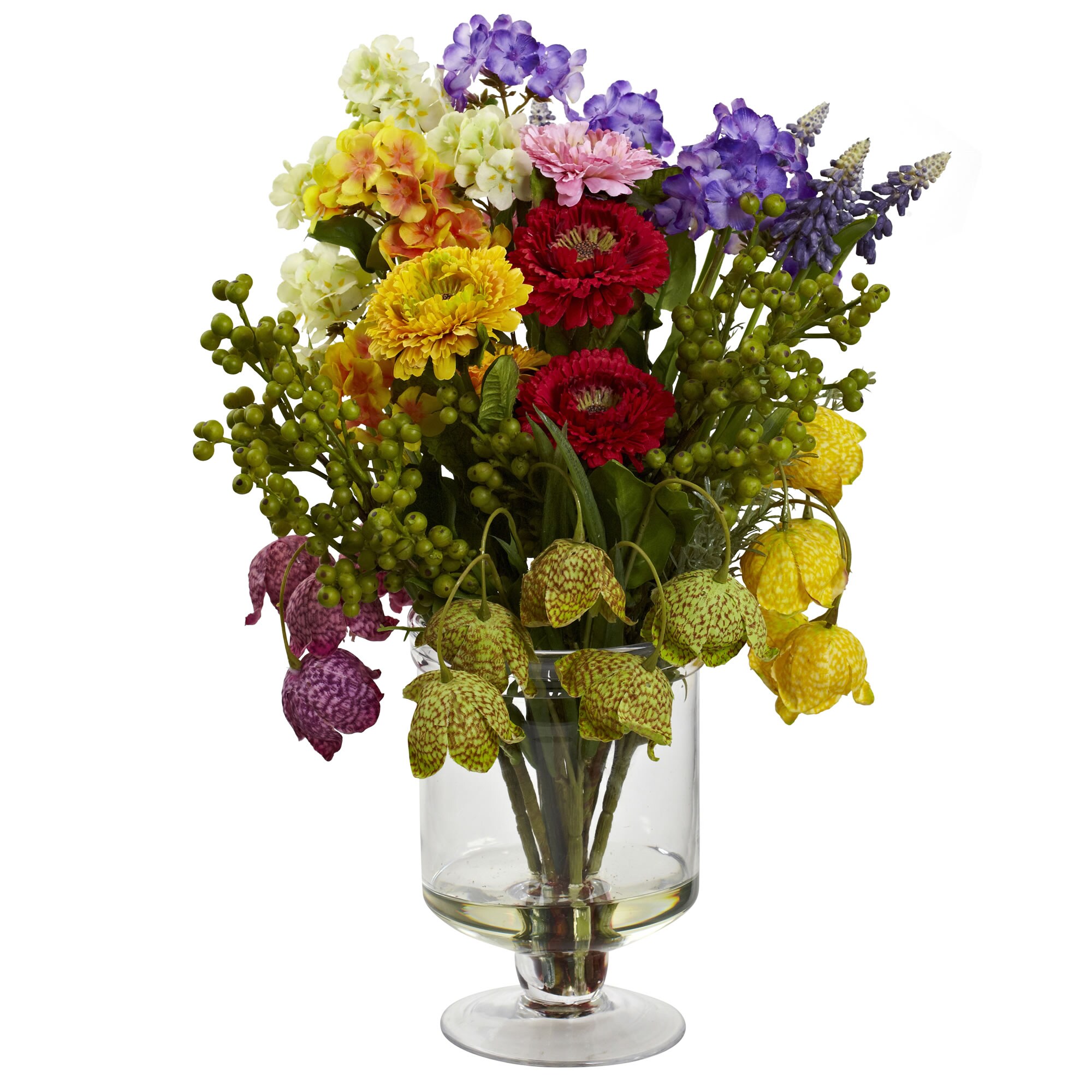 Nearly Natural 4987 16-Inches Assorted Indoor Desktop Silk Artificial flower