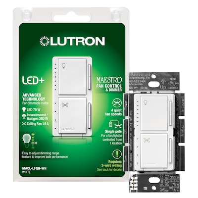 Lutron Maestro 1 5 Amp 4 Sd Wired, 4 Way Ceiling Fan Light Switch