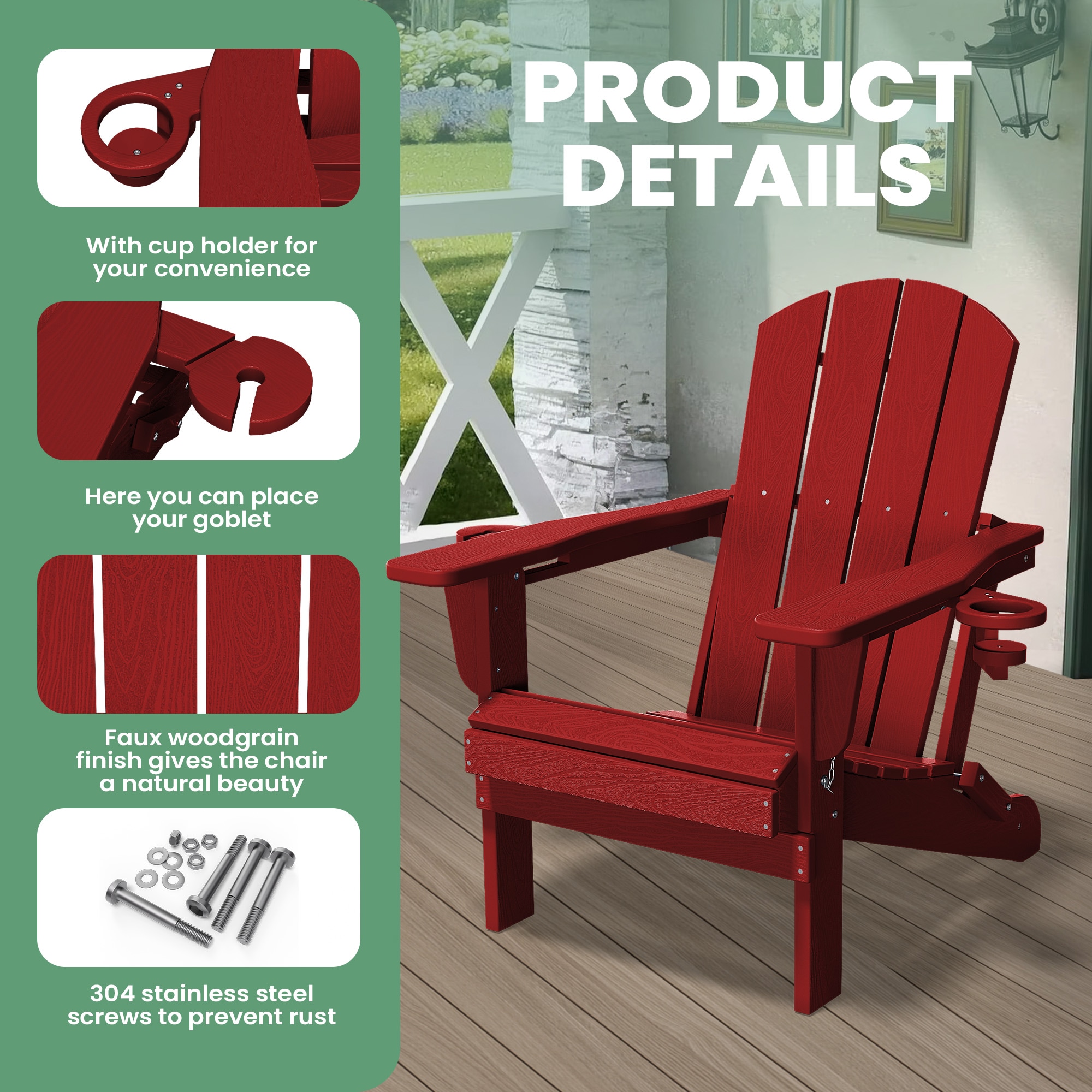 JEAREY ZDY-PE-GN Patio-Chairs - View #5