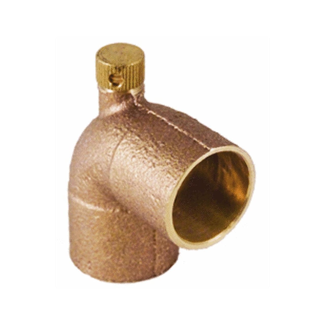 Anderson Metals Elkhart 3/4 90 Degree Cast Brass Drain Elbow with Cap