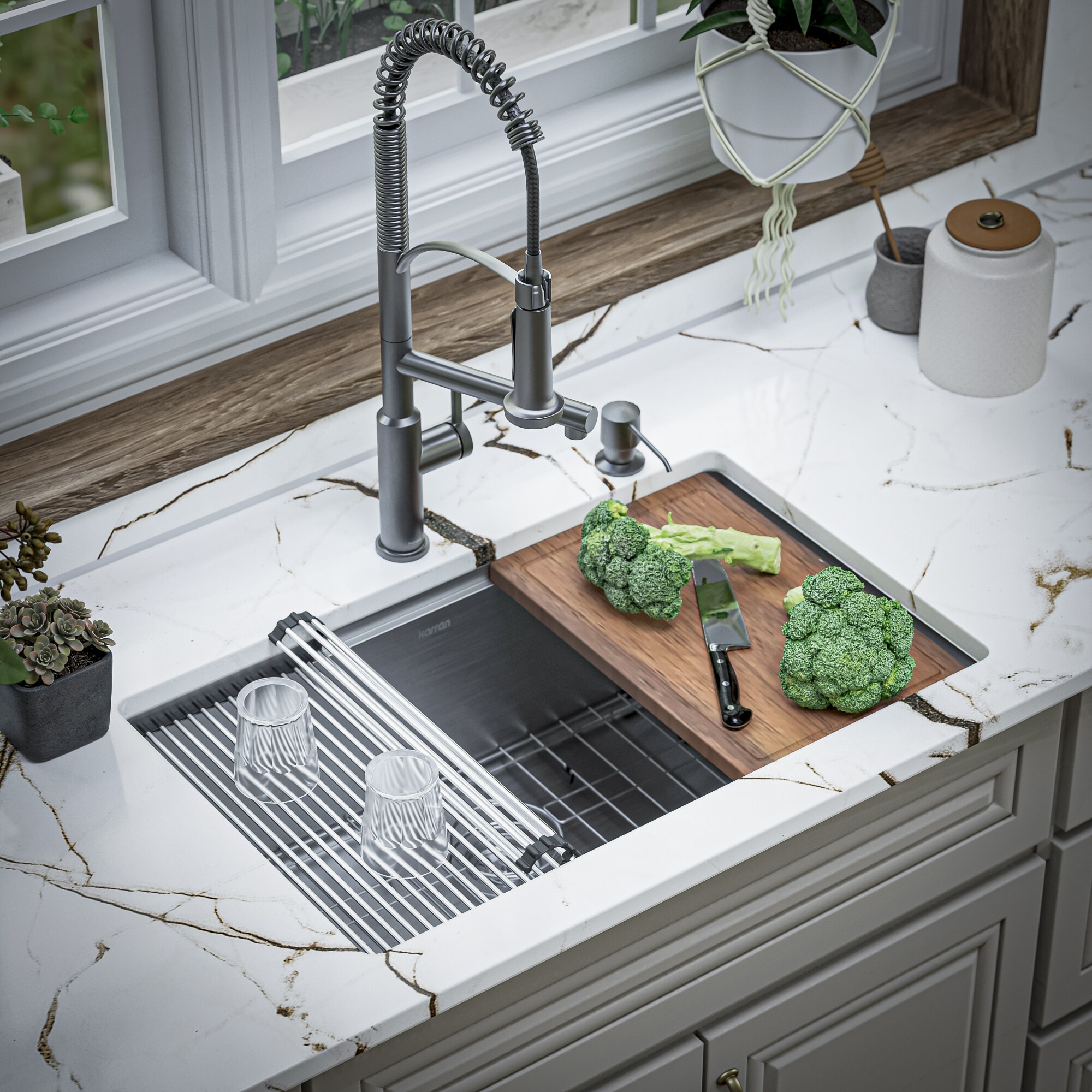 Karran WS-35-PK1 Kitchen-Sinks - View #5