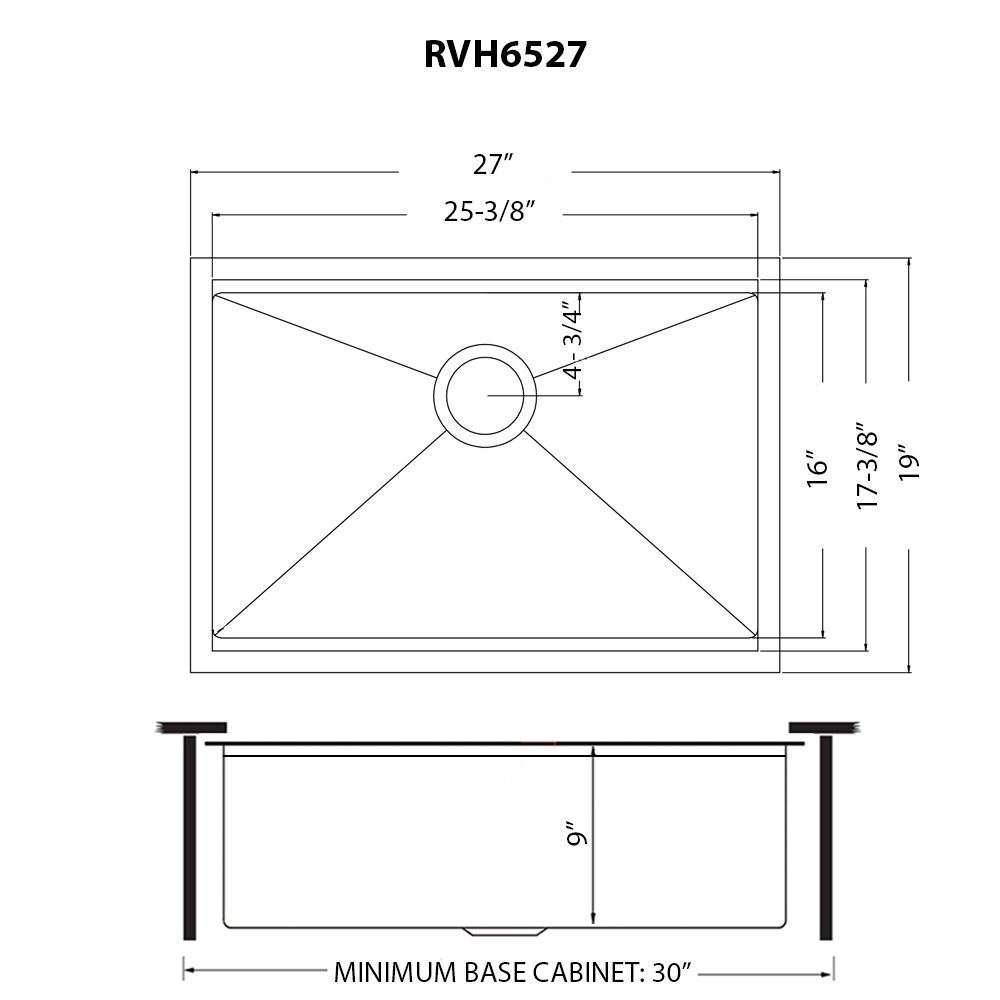 Ruvati RVH6527BL Kitchen-Sinks - View #12