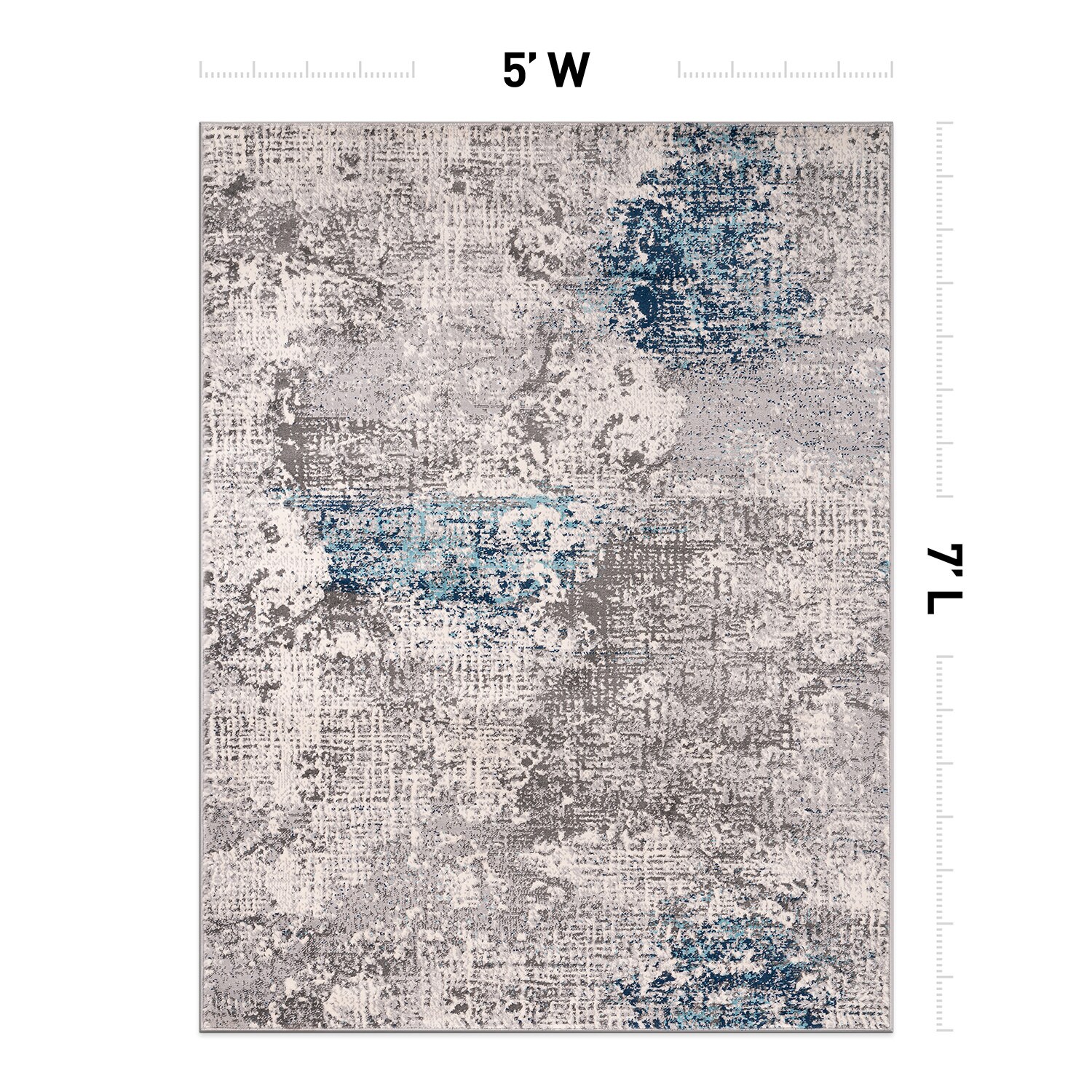 World Rug Gallery 4050BLUE5X7 rugs - View #2