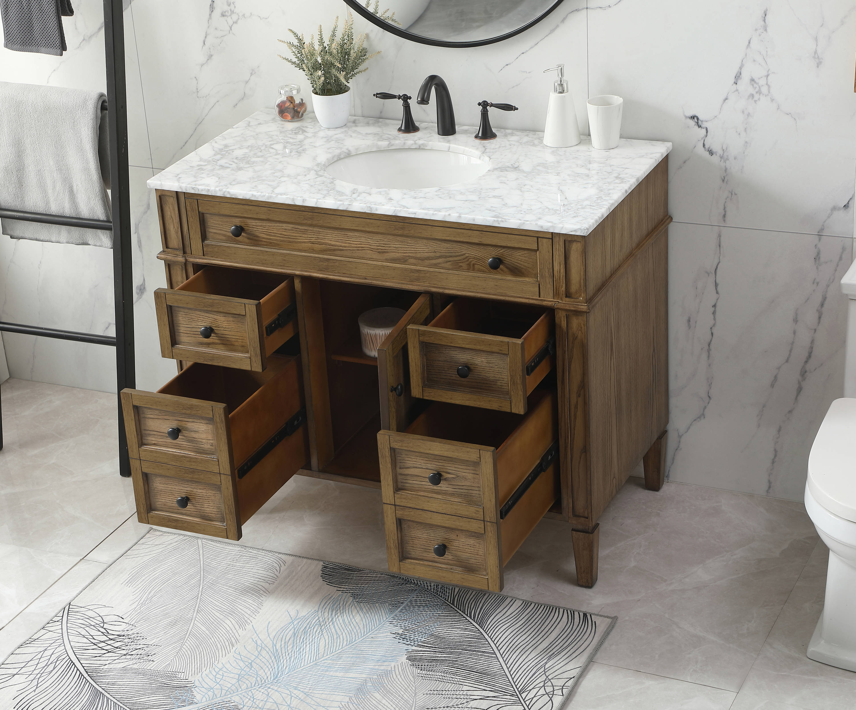 Elegant Decor HF37626DW Bath-Vanity-Combo - View #3