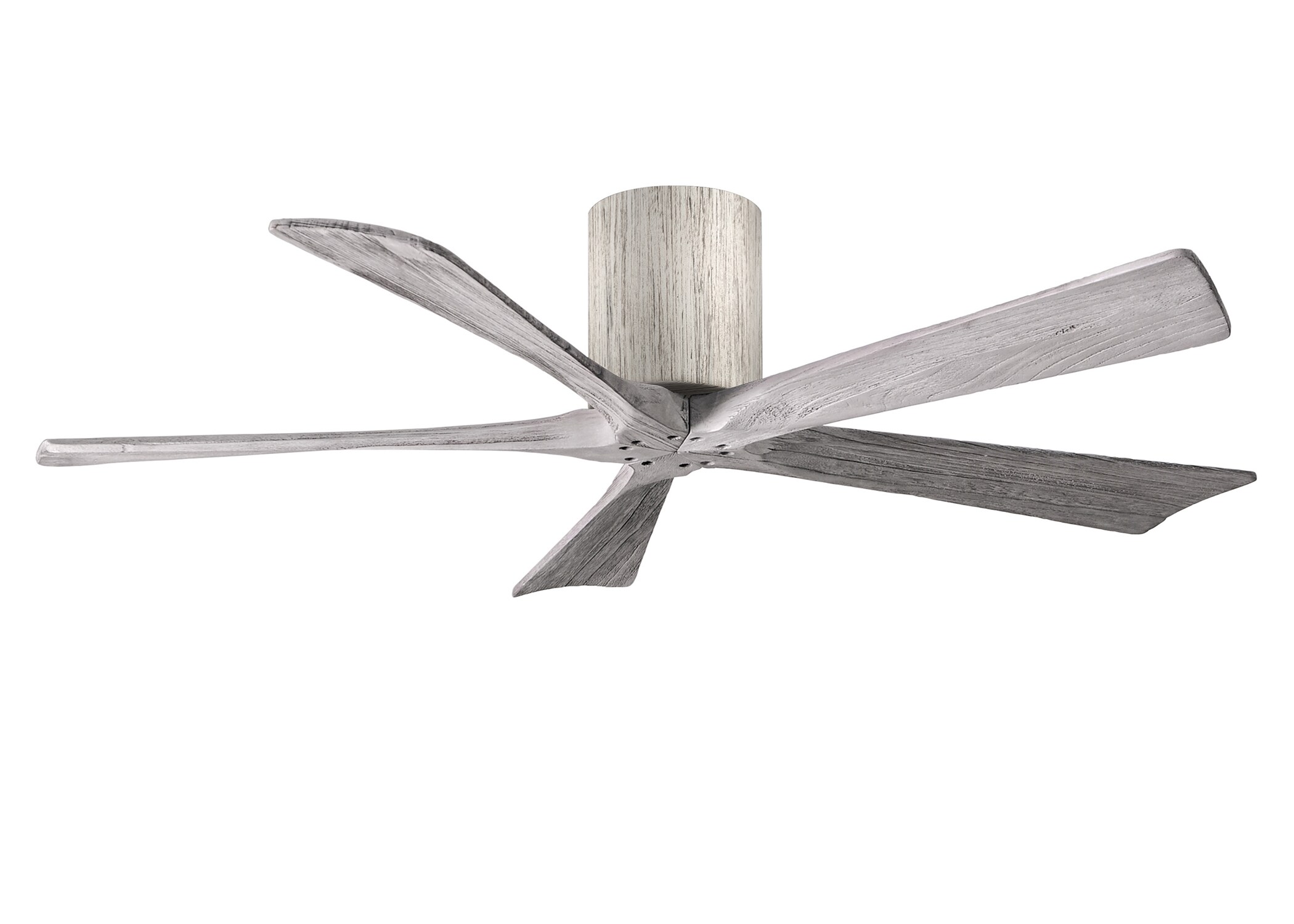 Irene-5H 52-in Barnwood tone Indoor/Outdoor Flush Mount Ceiling Fan and Remote (5-Blade) | - Matthews Fan Company IR5H-BW-BW-52