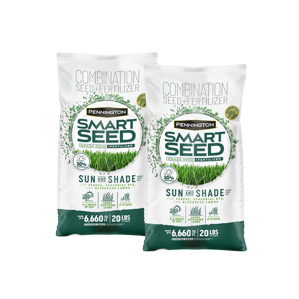 Pennington Smart Seed Sun And Shade North 2-Pack 20-lb Mixture/Blend ...