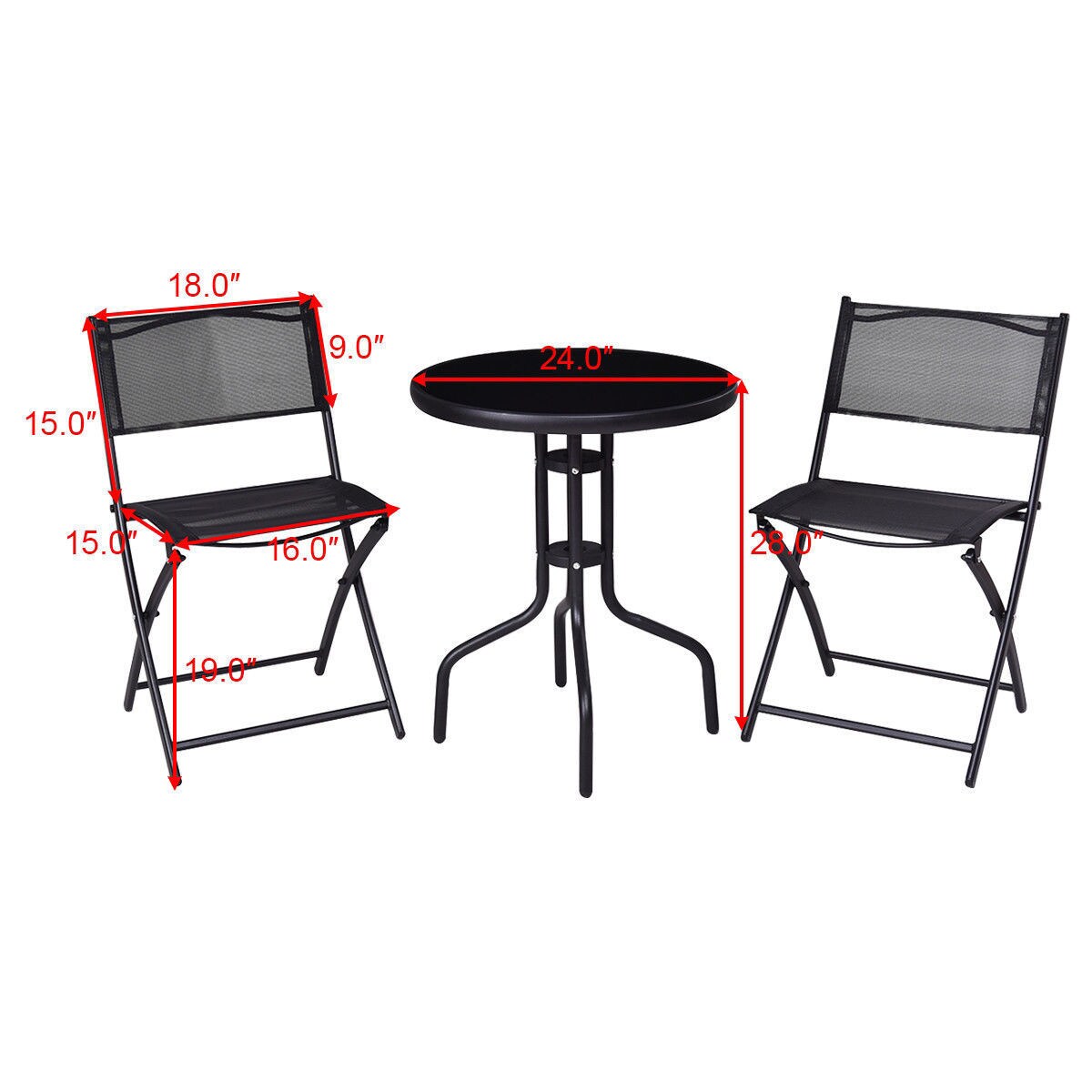 WELLFOR CBA-TW15-3 Patio-Dining-Sets - View #10