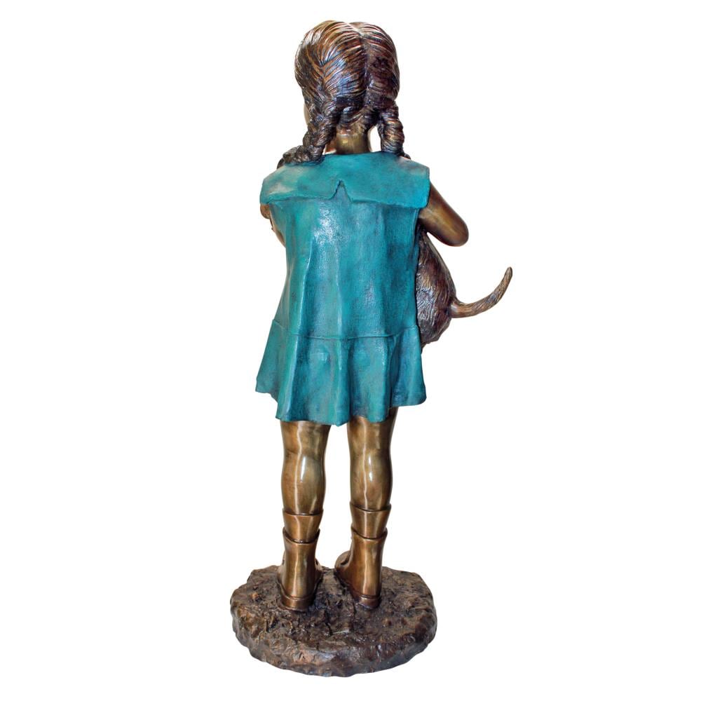 Design Toscano 35-in H X 13-in W Bronze Children Garden Statue At Lowes.com