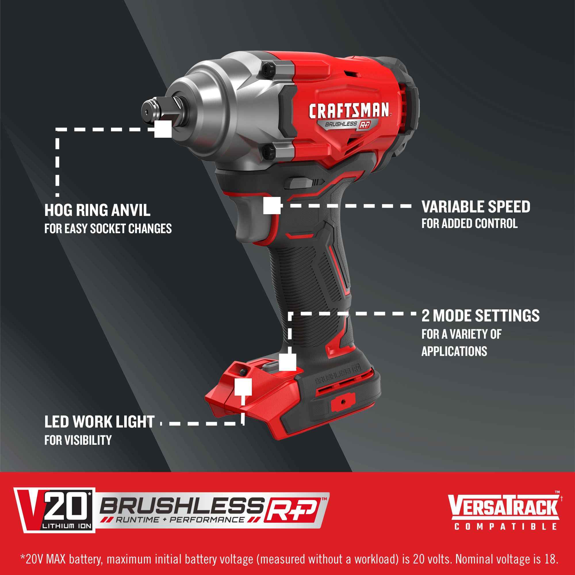 CRAFTSMAN CMCF921B Cordless-Impact-Wrenches - Thumbnail View #2
