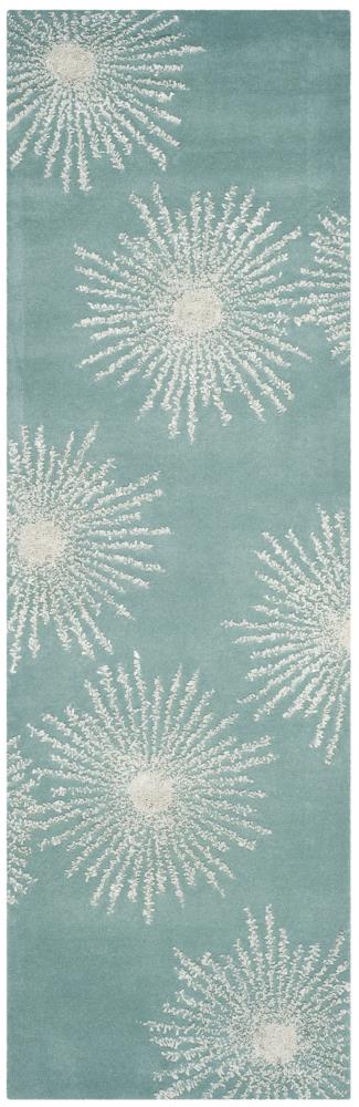 Safavieh Soho Starburst 2 X 10 Wool Rust Indoor Abstract Runner Rug in the  Rugs department at