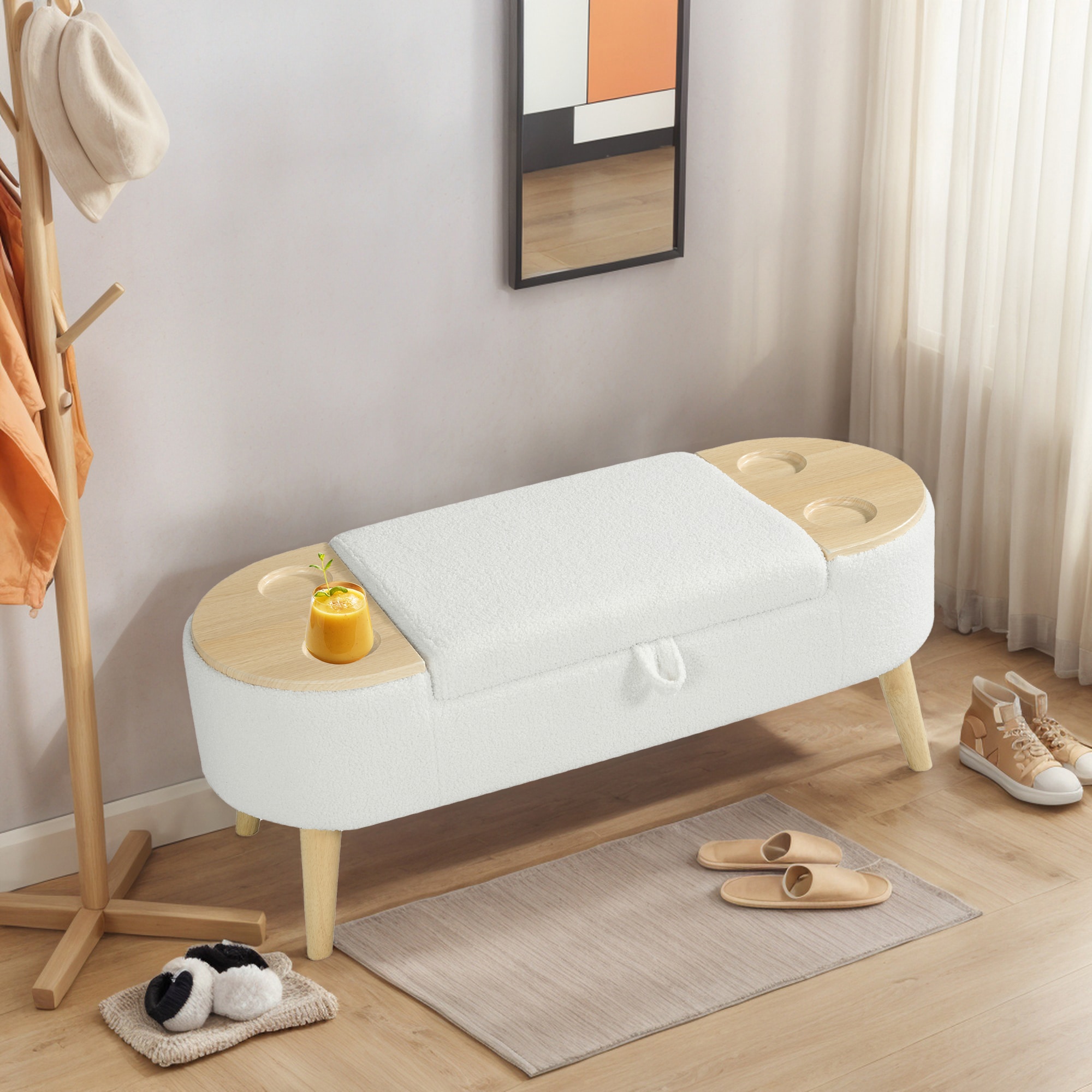 Hrinhom HC-W4105-OFF WHITE bench - View #3