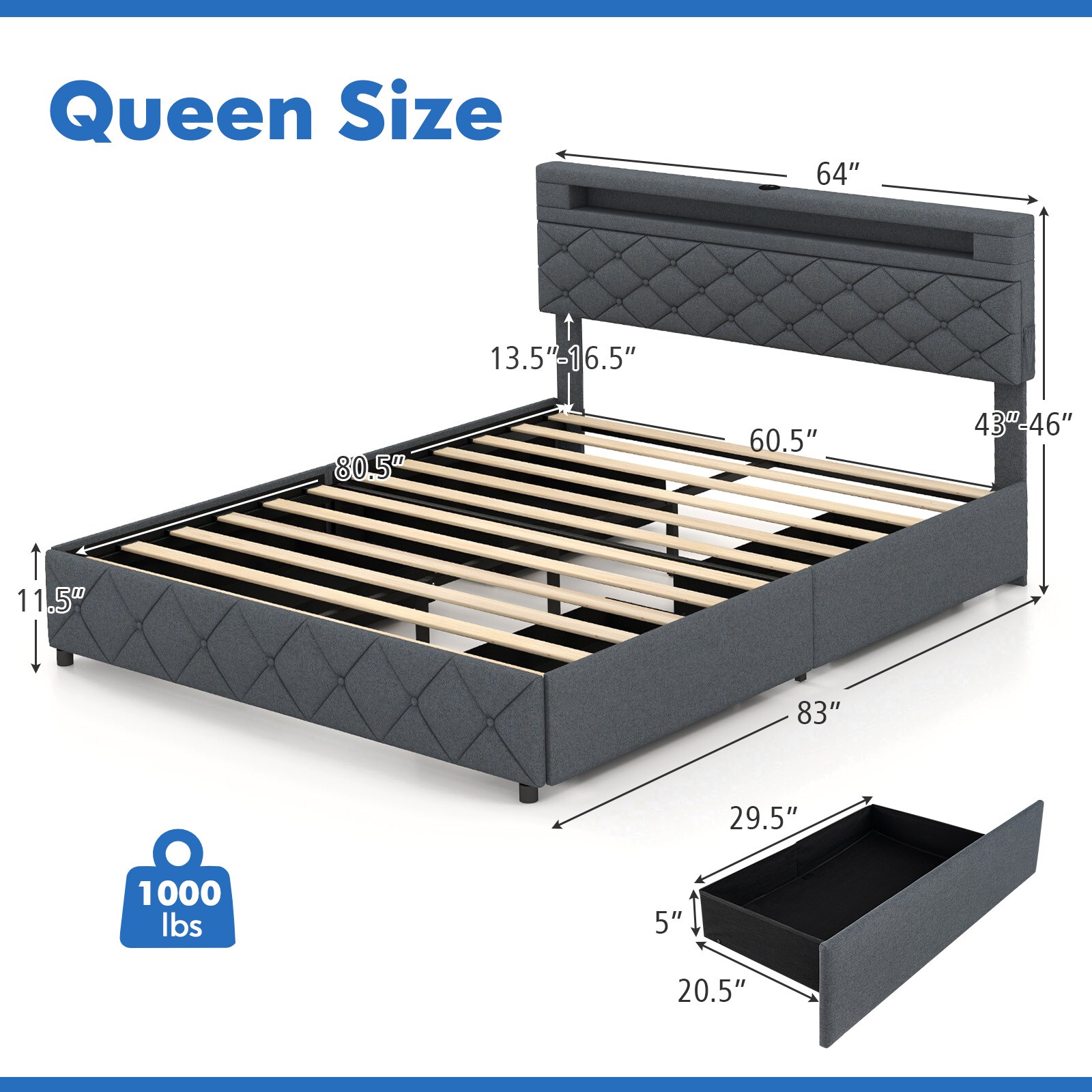 Slickblue D-CO-Q-RG38501UH beds - View #7