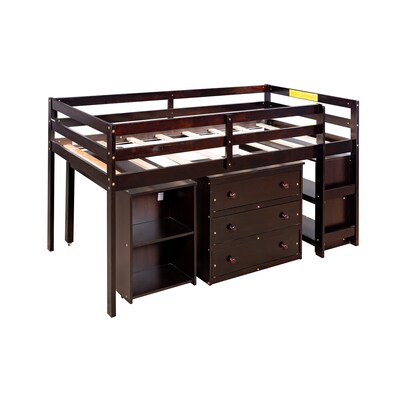House Bed Bunk Beds At Com, Scanica Staircase Twin Loft Bed With Storage