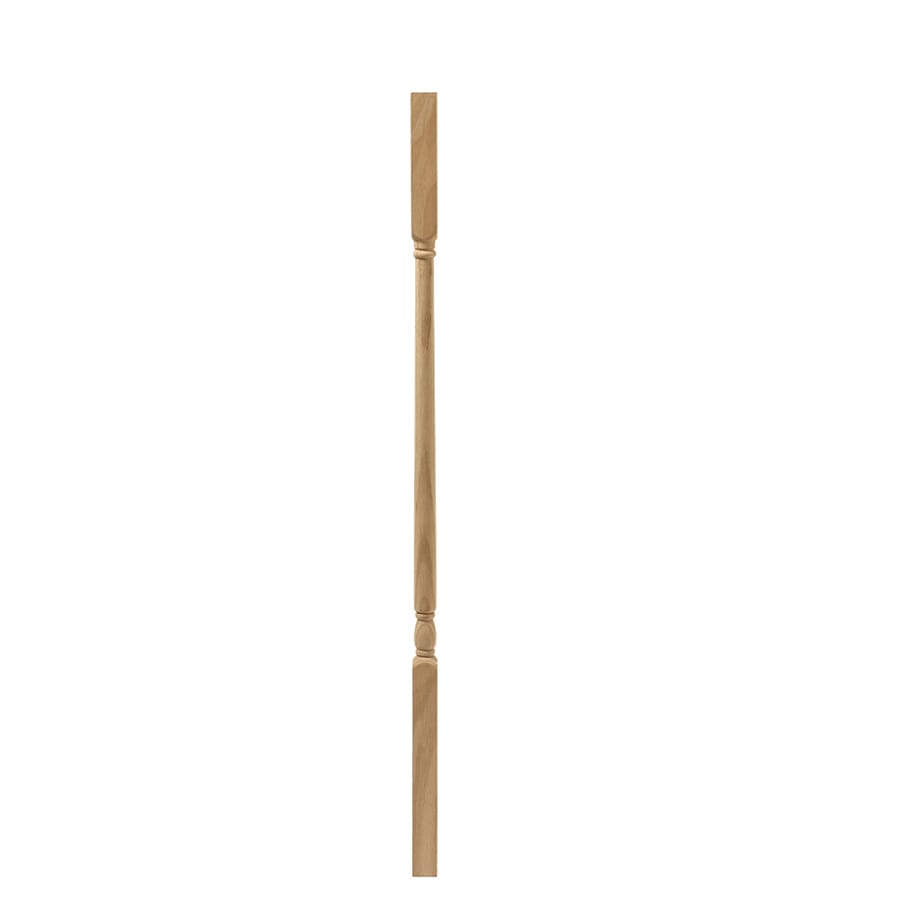 L.J. Smith Stair Systems 514138ETOAK 38-in x 1.25-in Unfinished Red Oak Square Top Stair Baluster