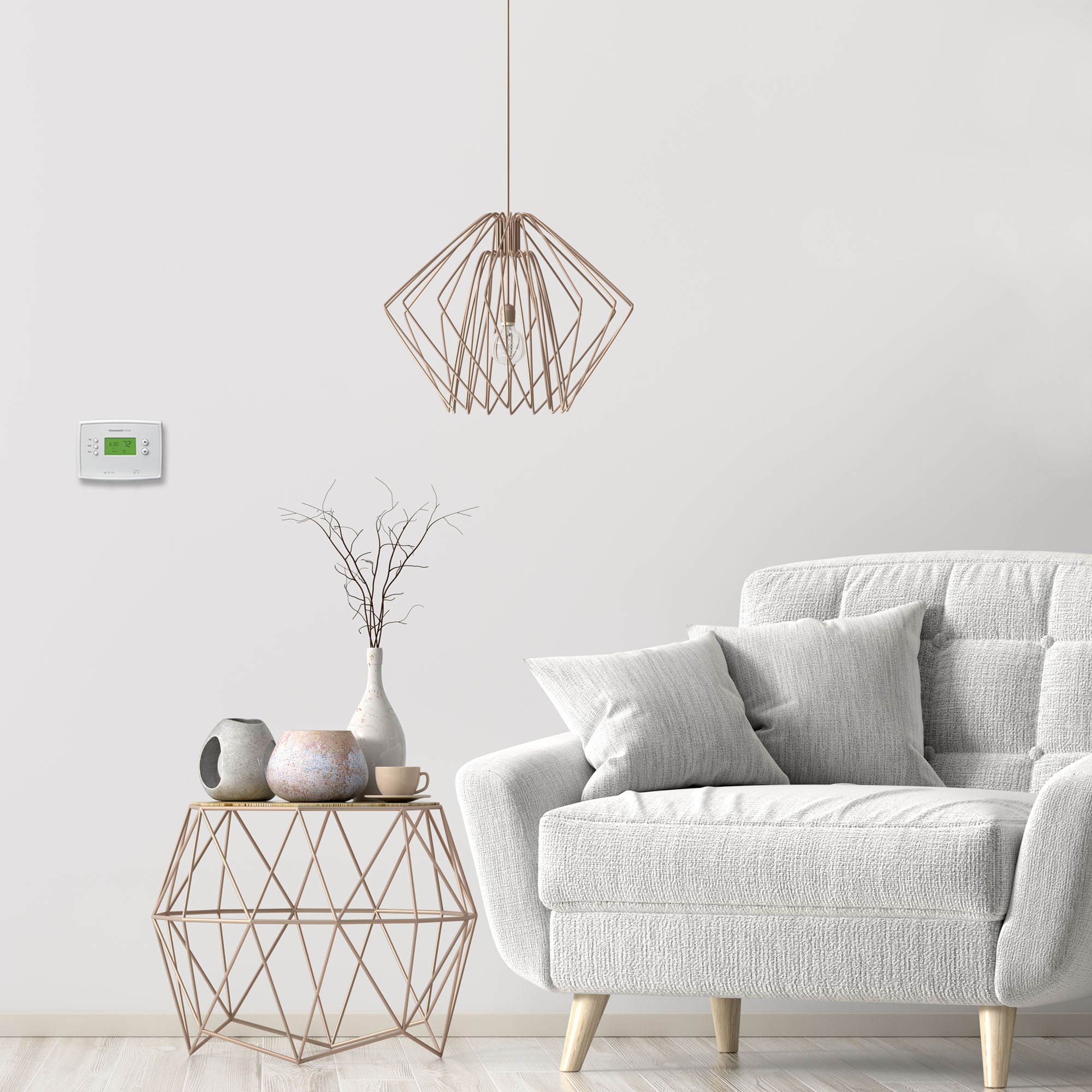 Honeywell White 7-Day Programmable Digital Thermostat