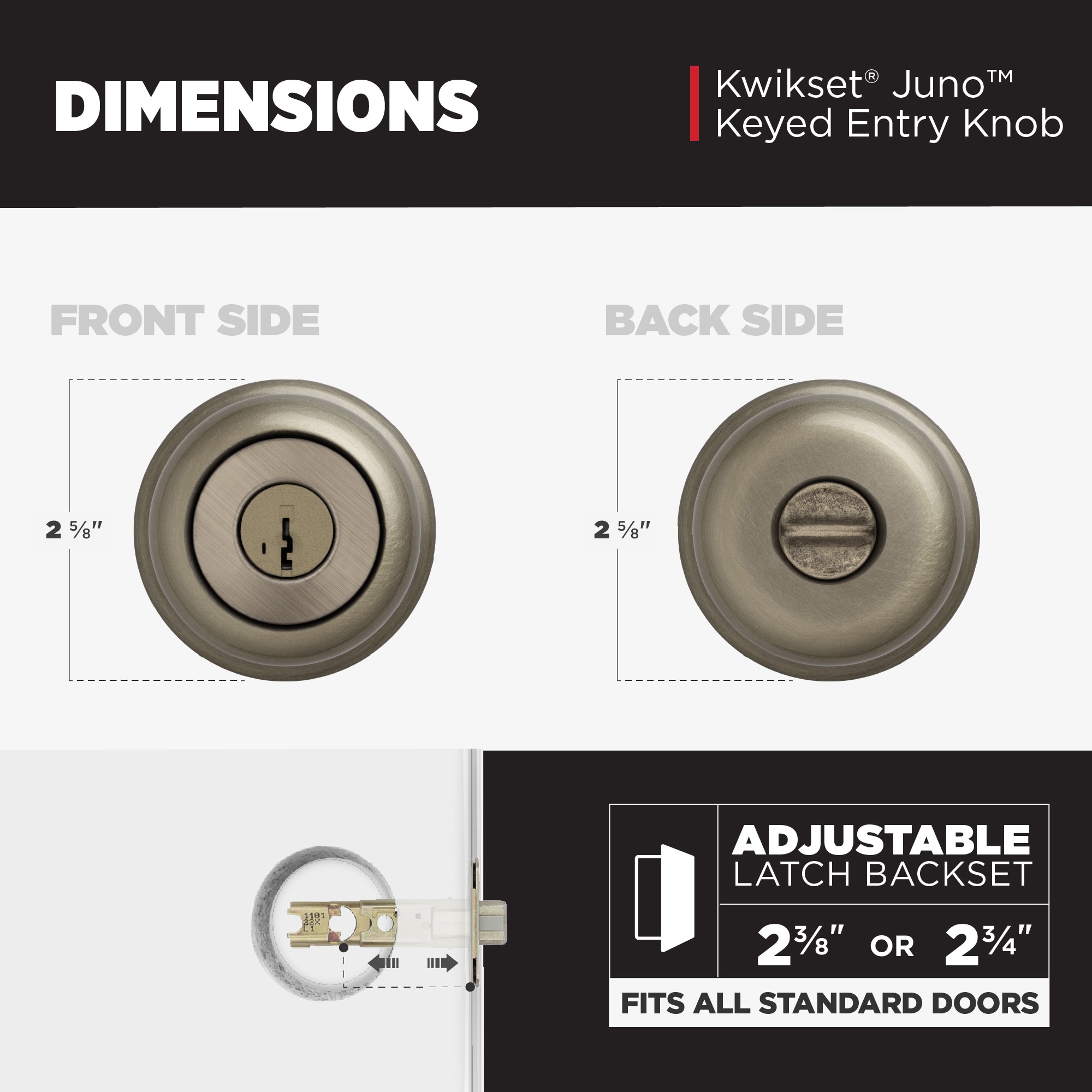 Kwikset Signature Series 740J 5 SMT CP K4 Door-Knobs - View #9