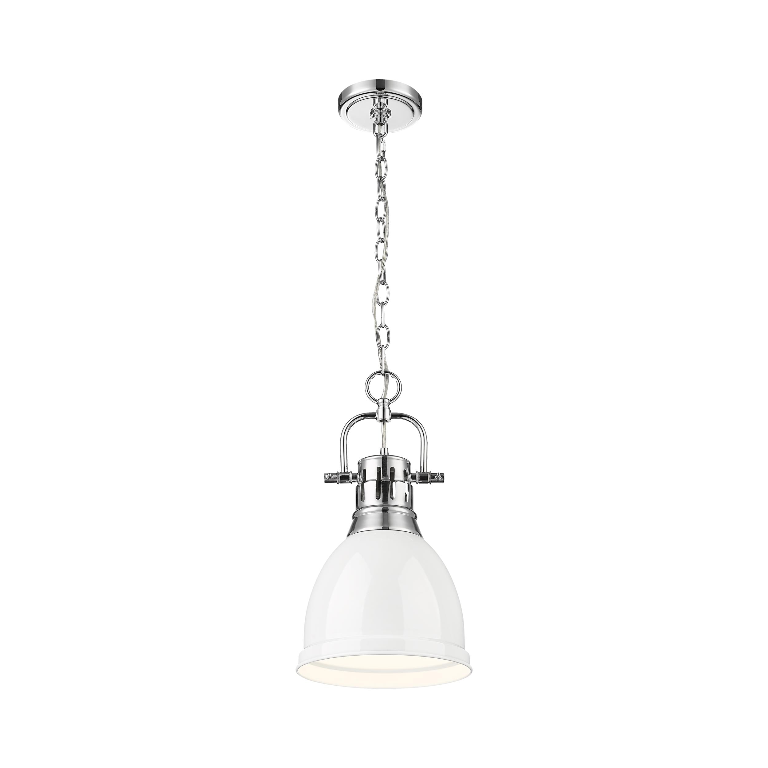 Golden Lighting 3602-S CH-WH Pendant-Lights - View #3