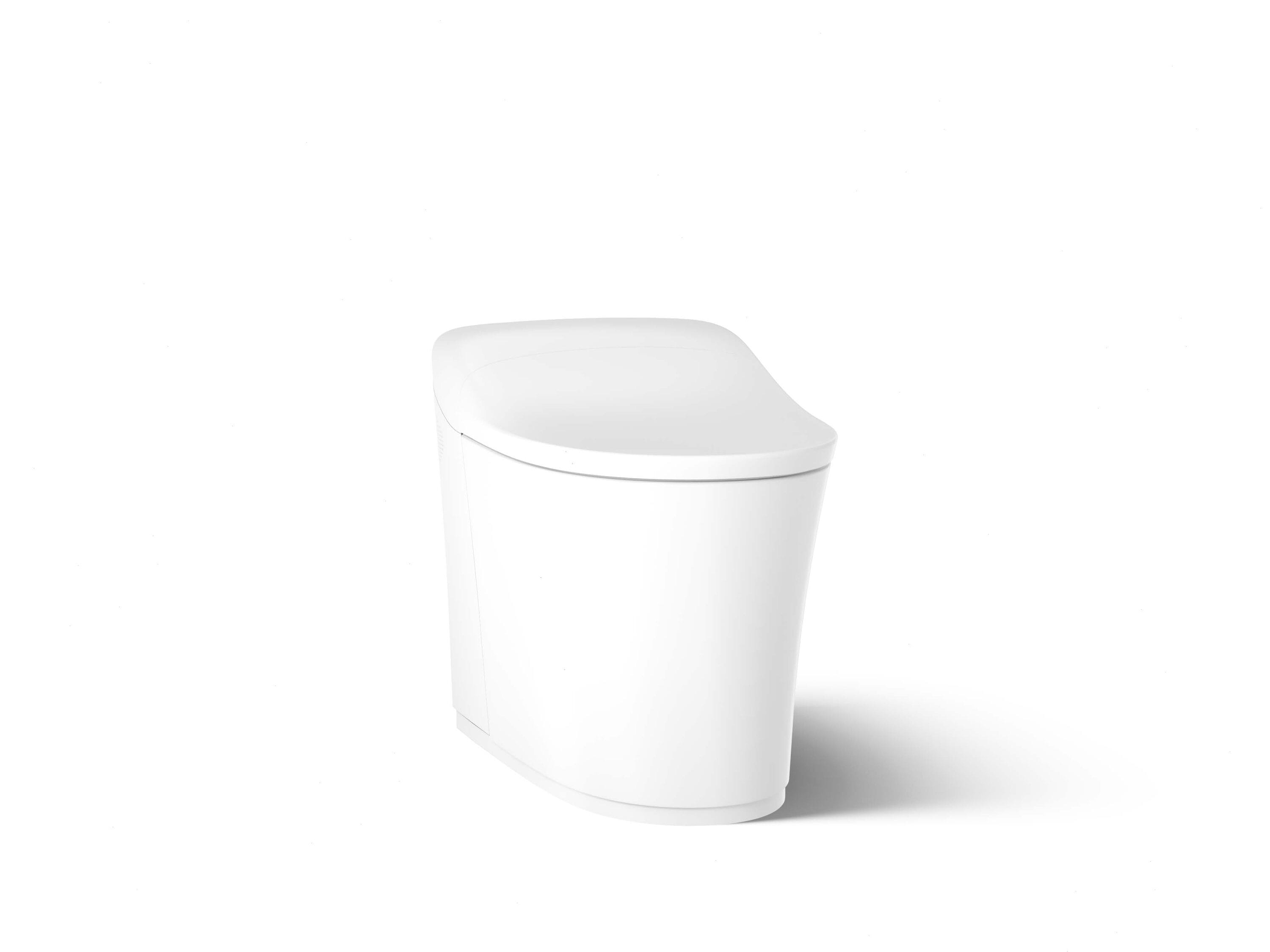KOHLER K-77795-0 Eir White Dual Flush Elongated Chair height Soft Close 1-piece Bidet 12-in Rough-In WaterSense Labeled 1.0 GPF
