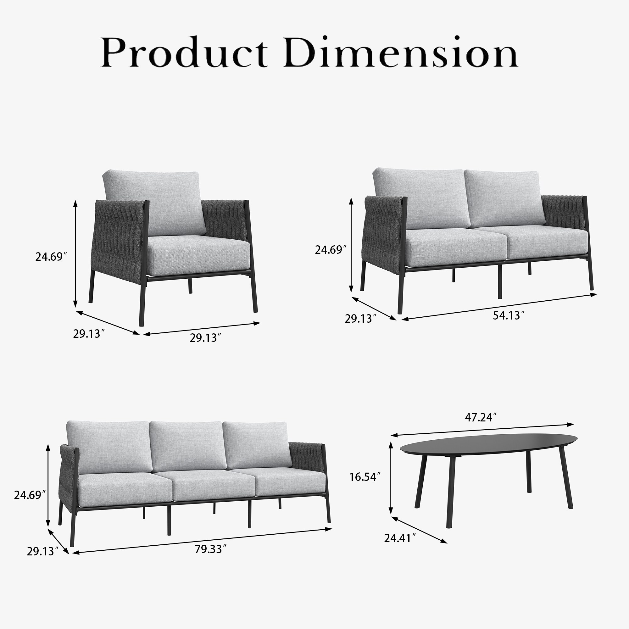 LayinSun SZ5006-5-001 Patio-Conversation-Sets - View #9