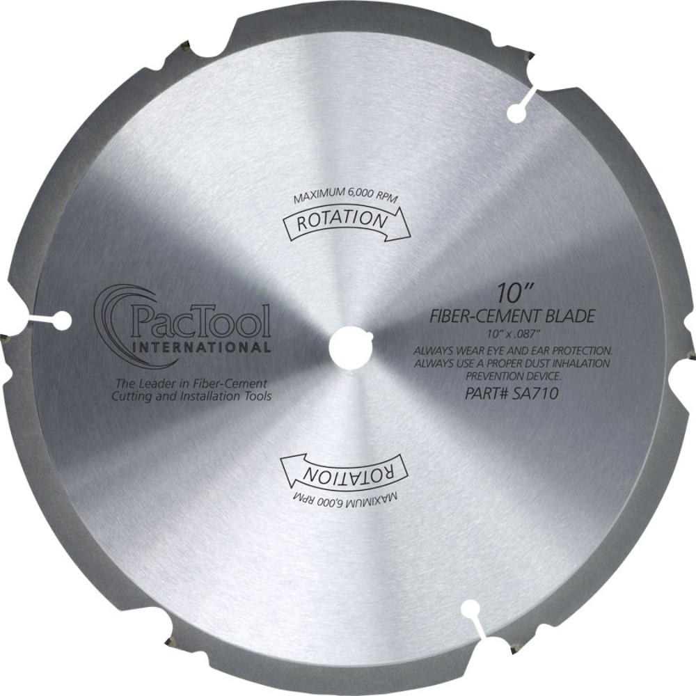 General Tools & Instruments SA710 PacTool 10-in 6-Tooth Continuous Diamond Circular Saw Blade