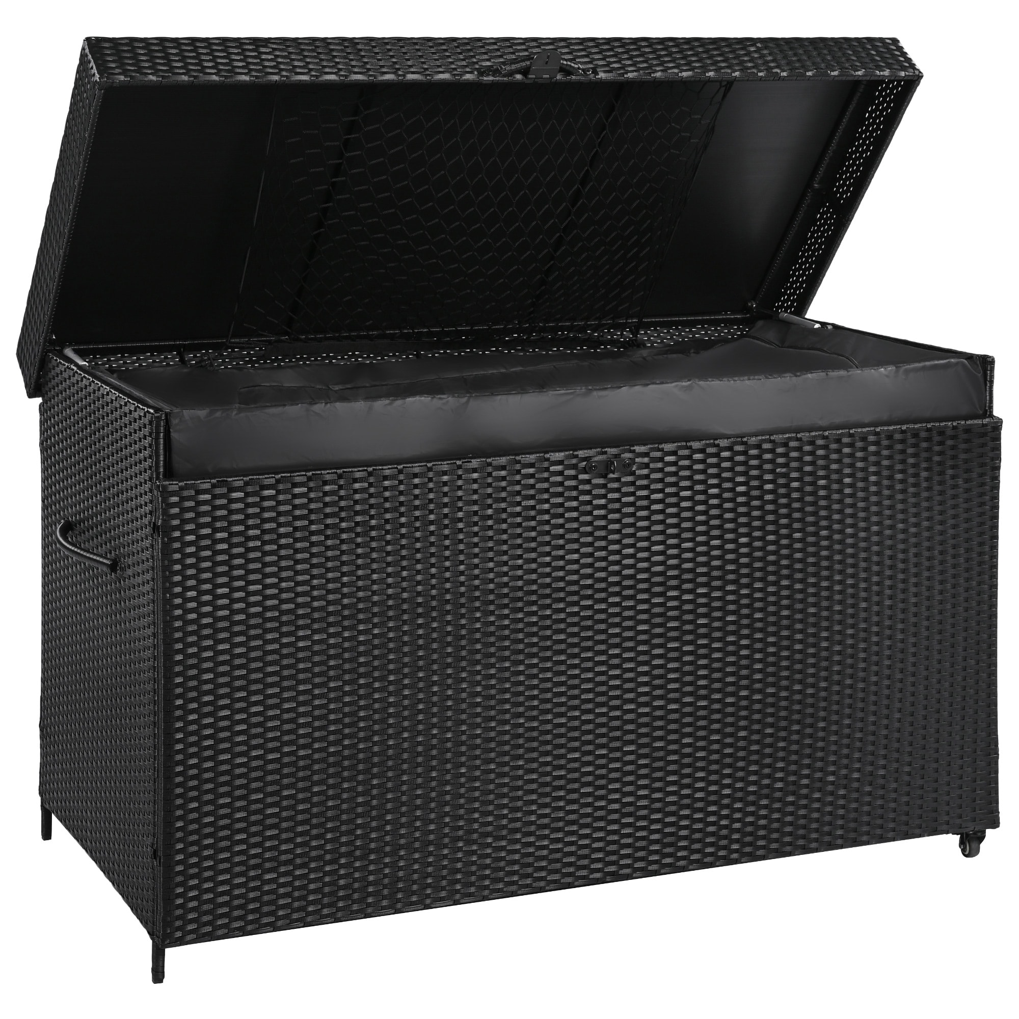 SINOFURN SYB260071BK Plastic Deck Box in Various Sizes and Colors