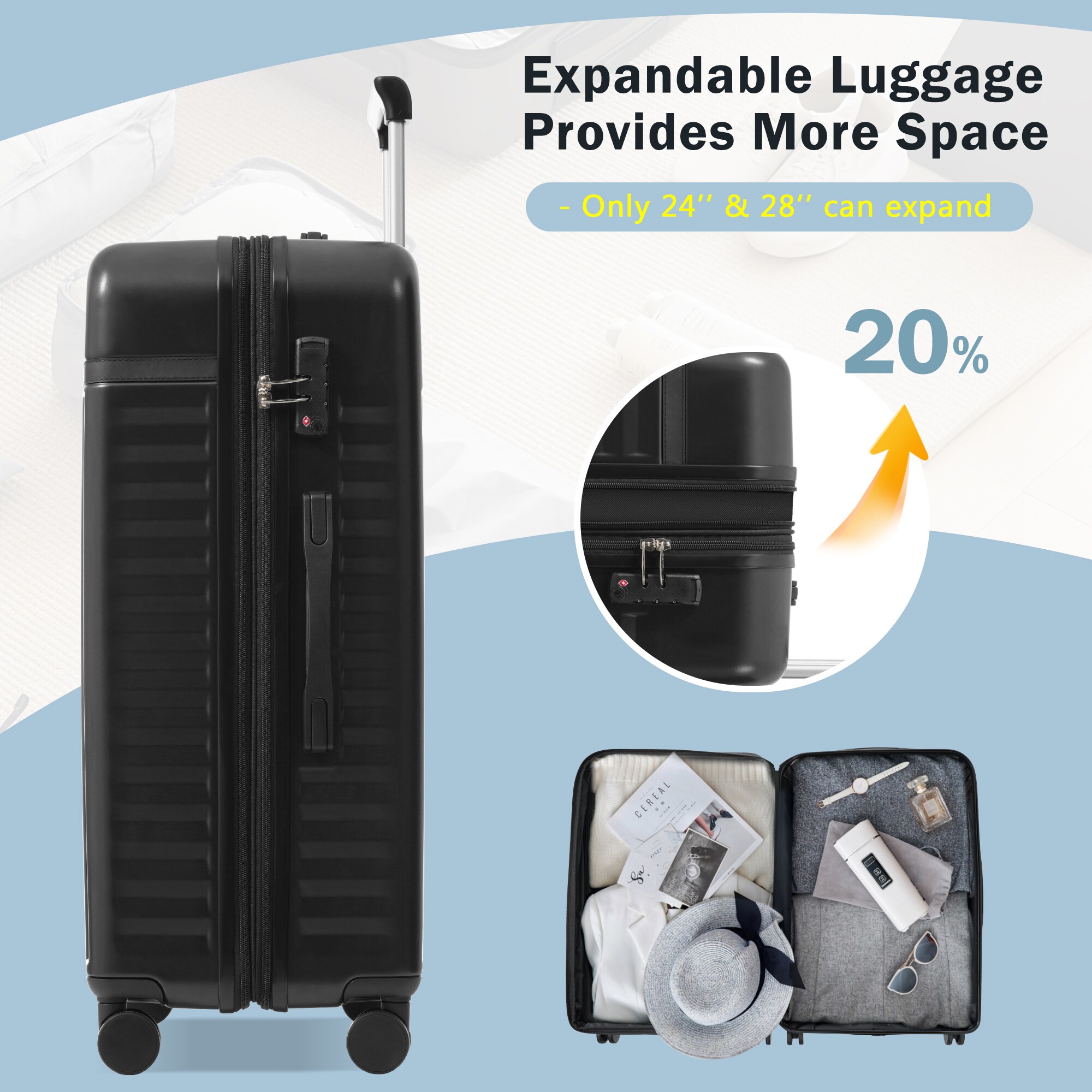 ModernLuxe L3P-N732P326130B Luggage-And-Luggage-Sets - View #8
