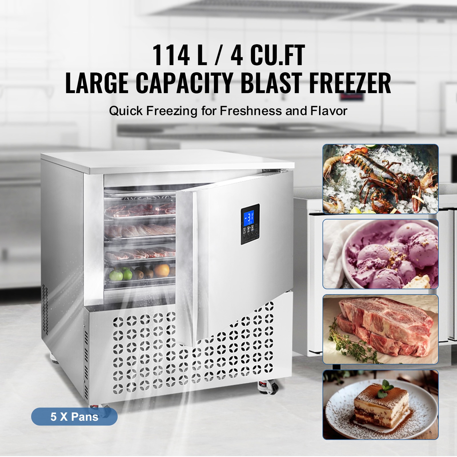 VEVOR SCHXSDJ120L406413V1 Commercial-Freezers - View #2