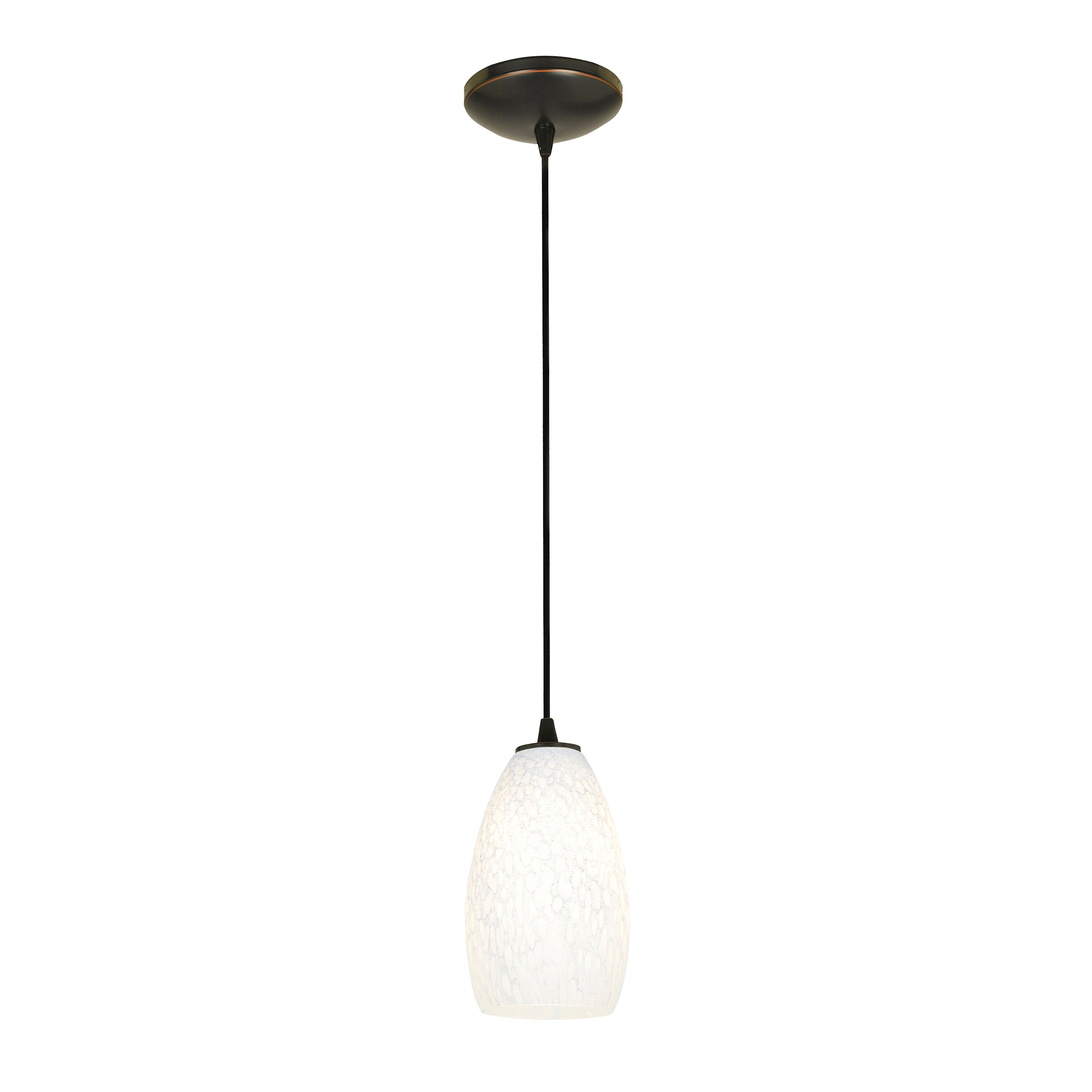 Access Lighting 28012-4C-ORB/WHST Champagne Oil Rubbed Bronze Modern/contemporary Geometric Integrated LED Mini Hanging Pendant light