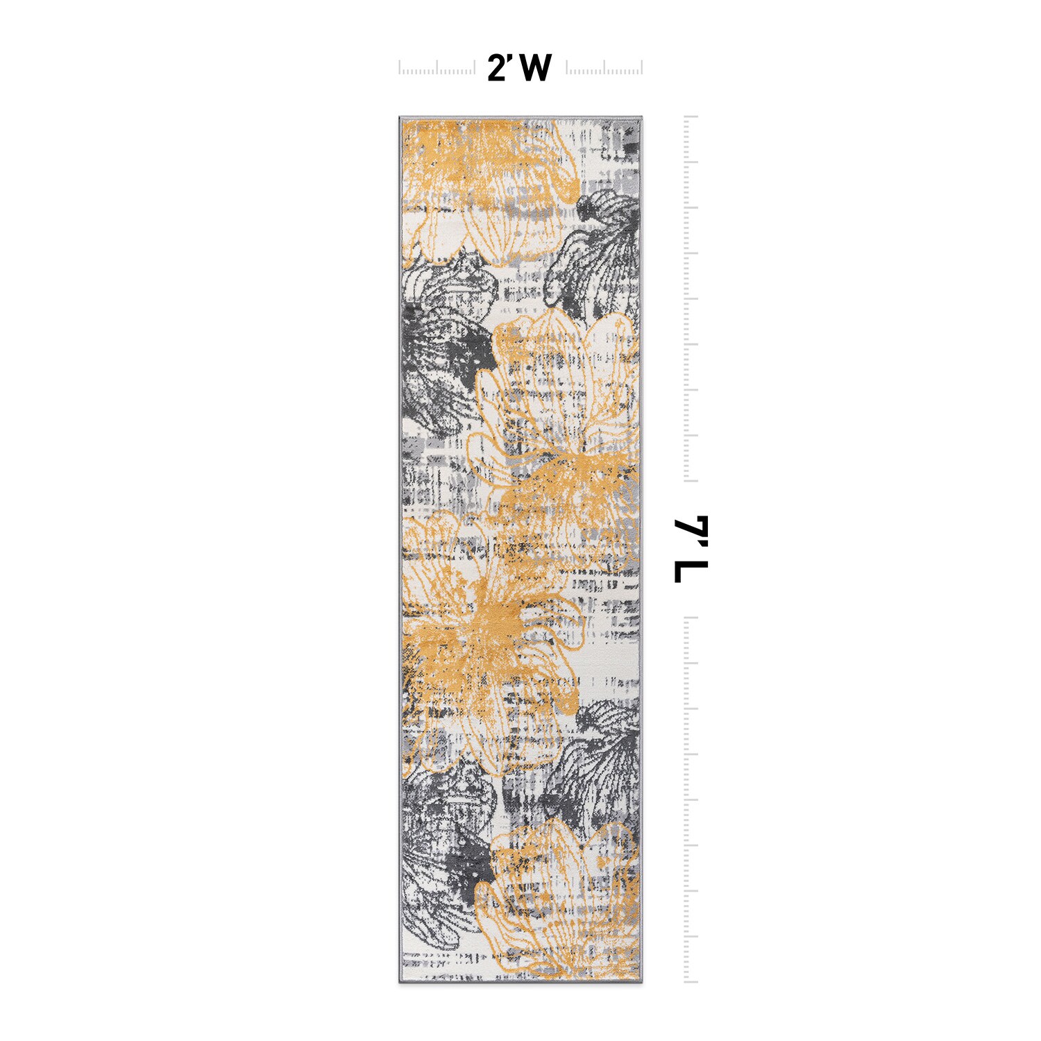 World Rug Gallery 2088YELLOW2X7 rugs - View #2