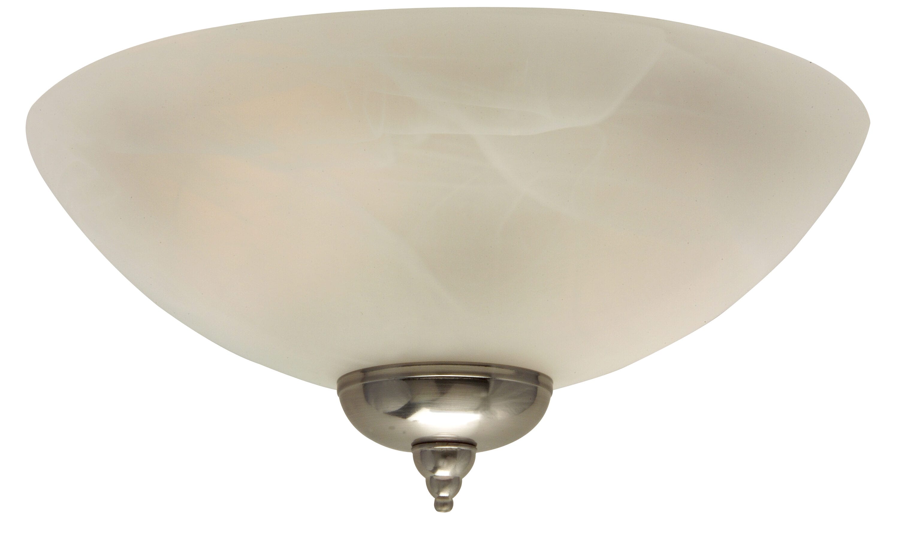 Craftmade LK215-LED 10.75-in 2 -Light Silver LED Ceiling Fan Light Kit