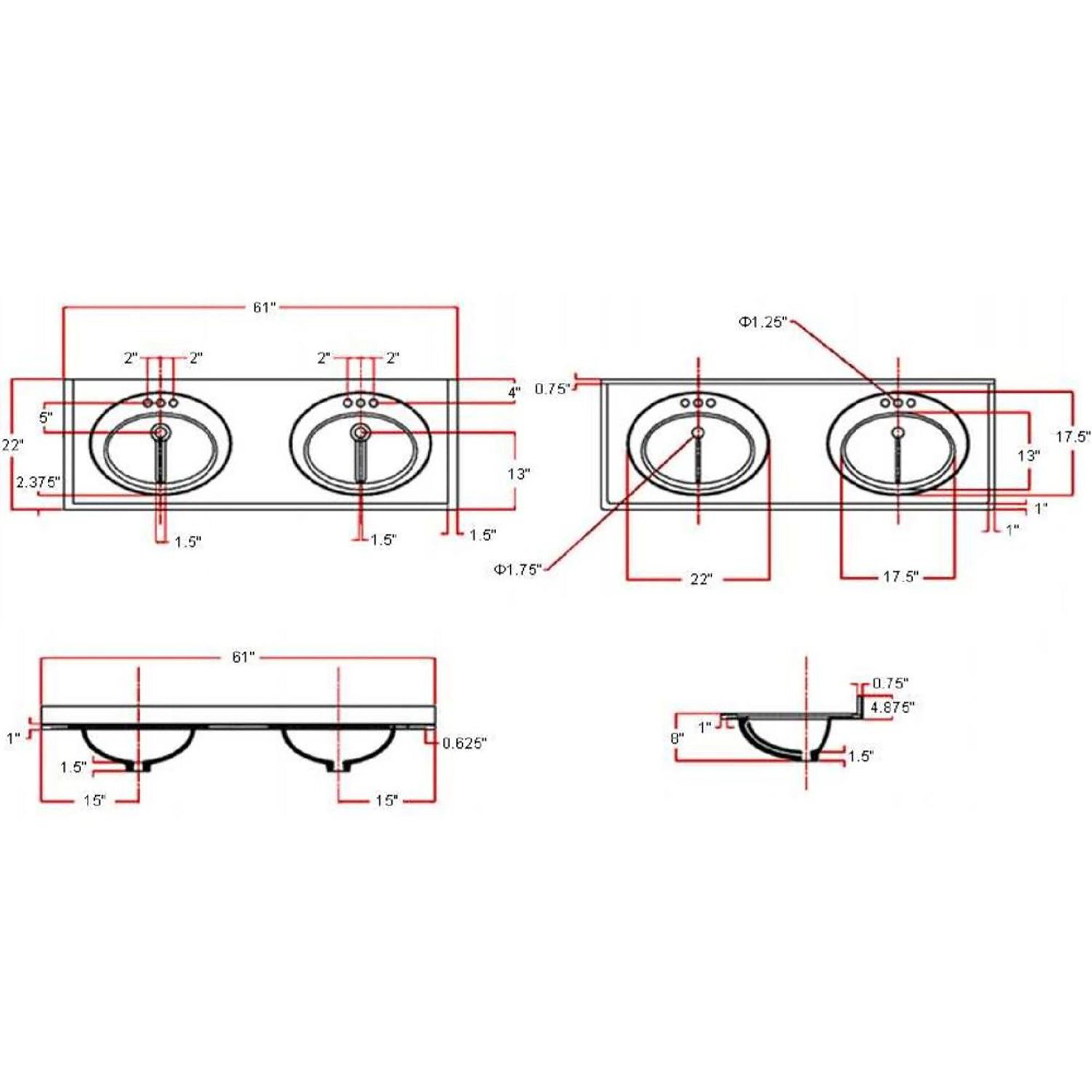 Design House 597401 Vanity-Tops - View #3