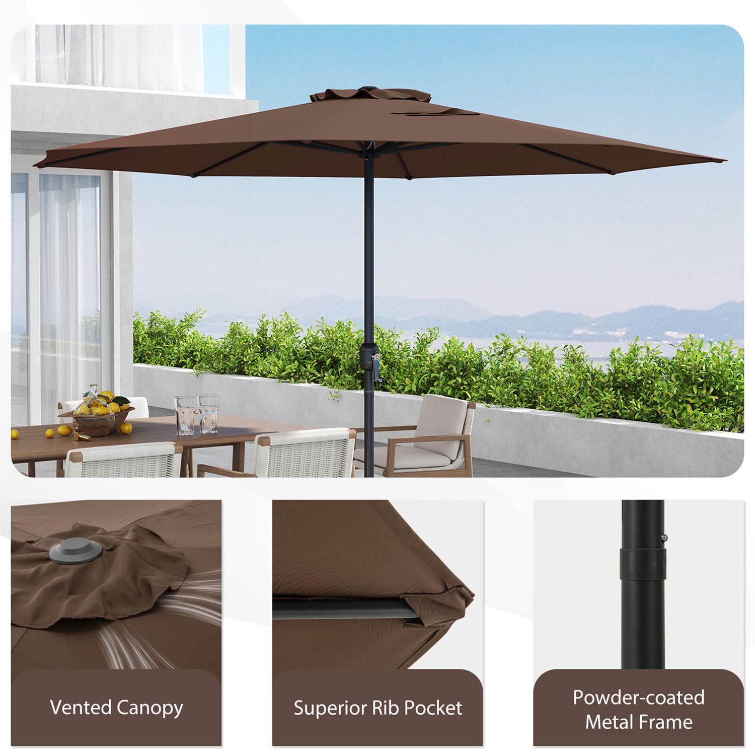 Costway HCST05942 Umbrellas-2 - View #9