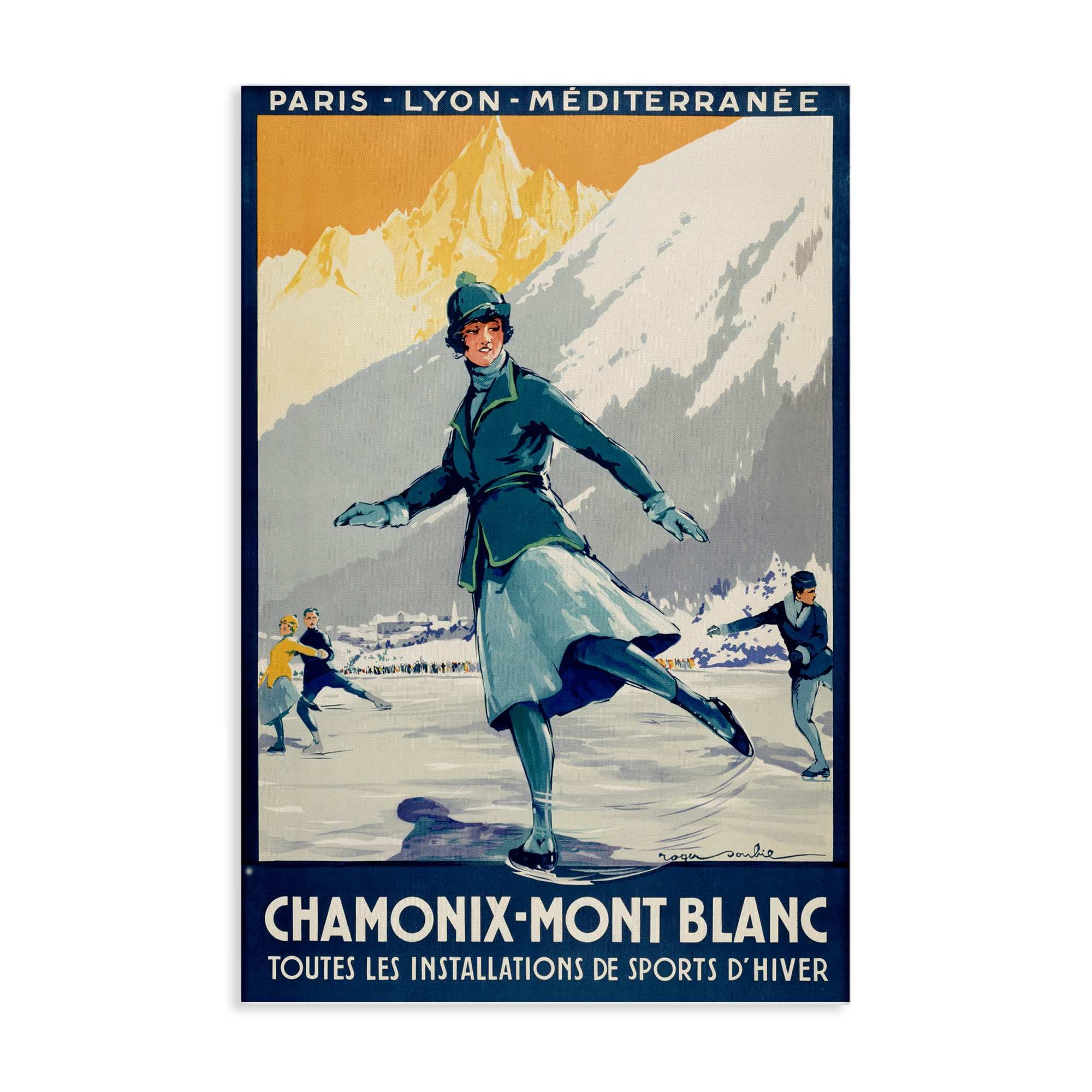 Stupell Industries BT-413-CN-30X45 Vintage Ice Skating Advertisement Canvas Wall Art By Marcus Jules 30 x 45