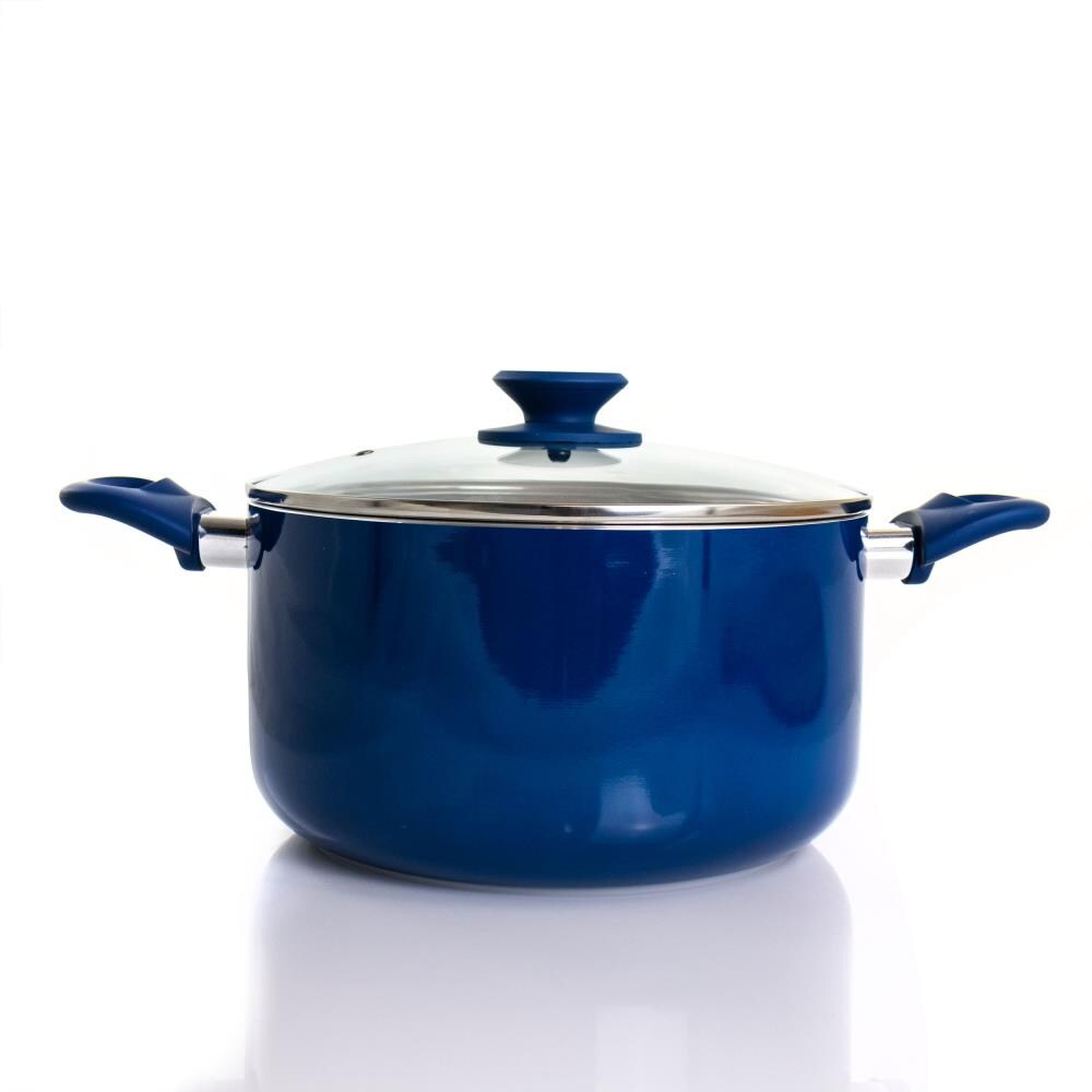 Wholesale Gibson Dutch Oven W/ Lid- 6qt- Blue XYLAN BLUE