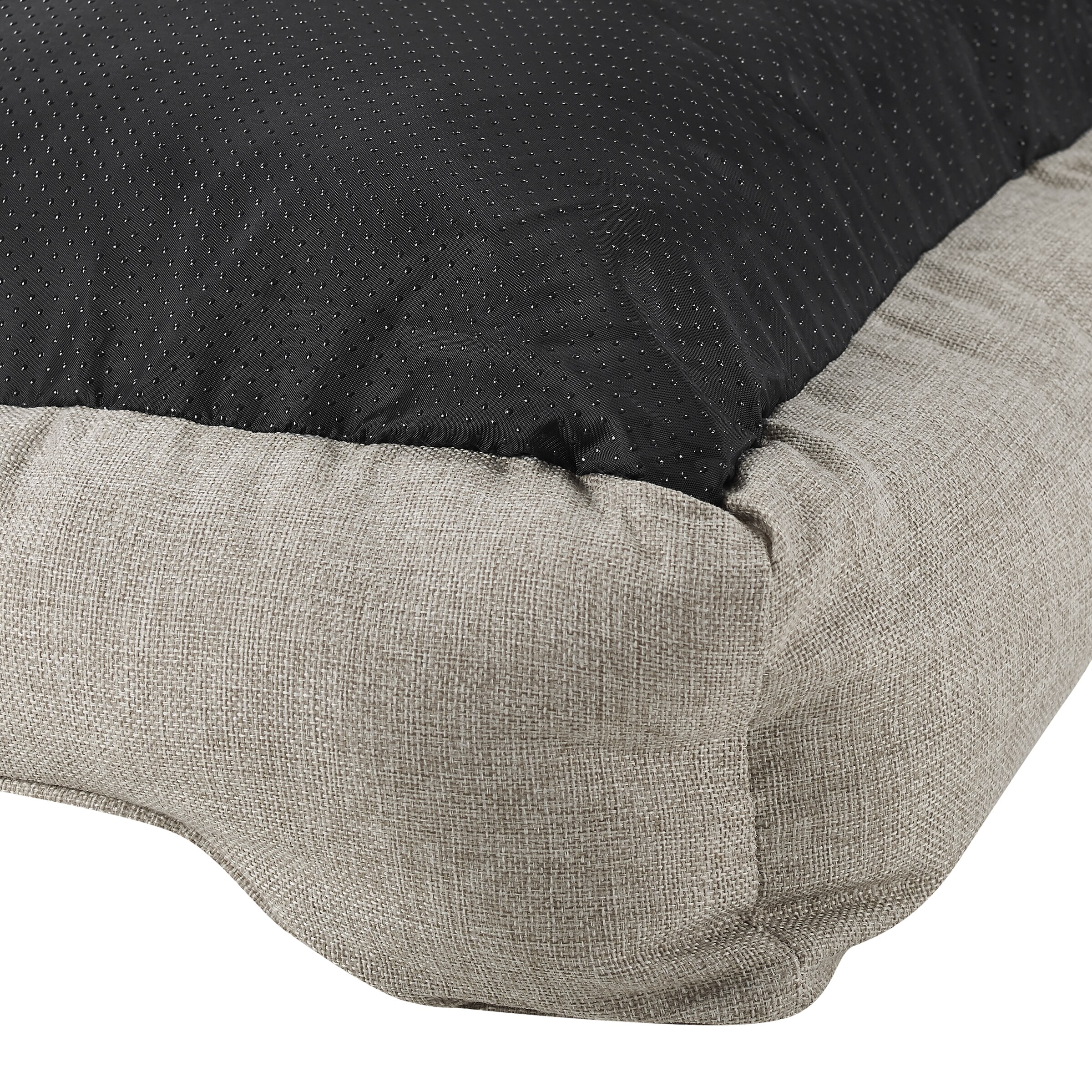 Julius Small Beige Polyester Outdoor Dog Bed
