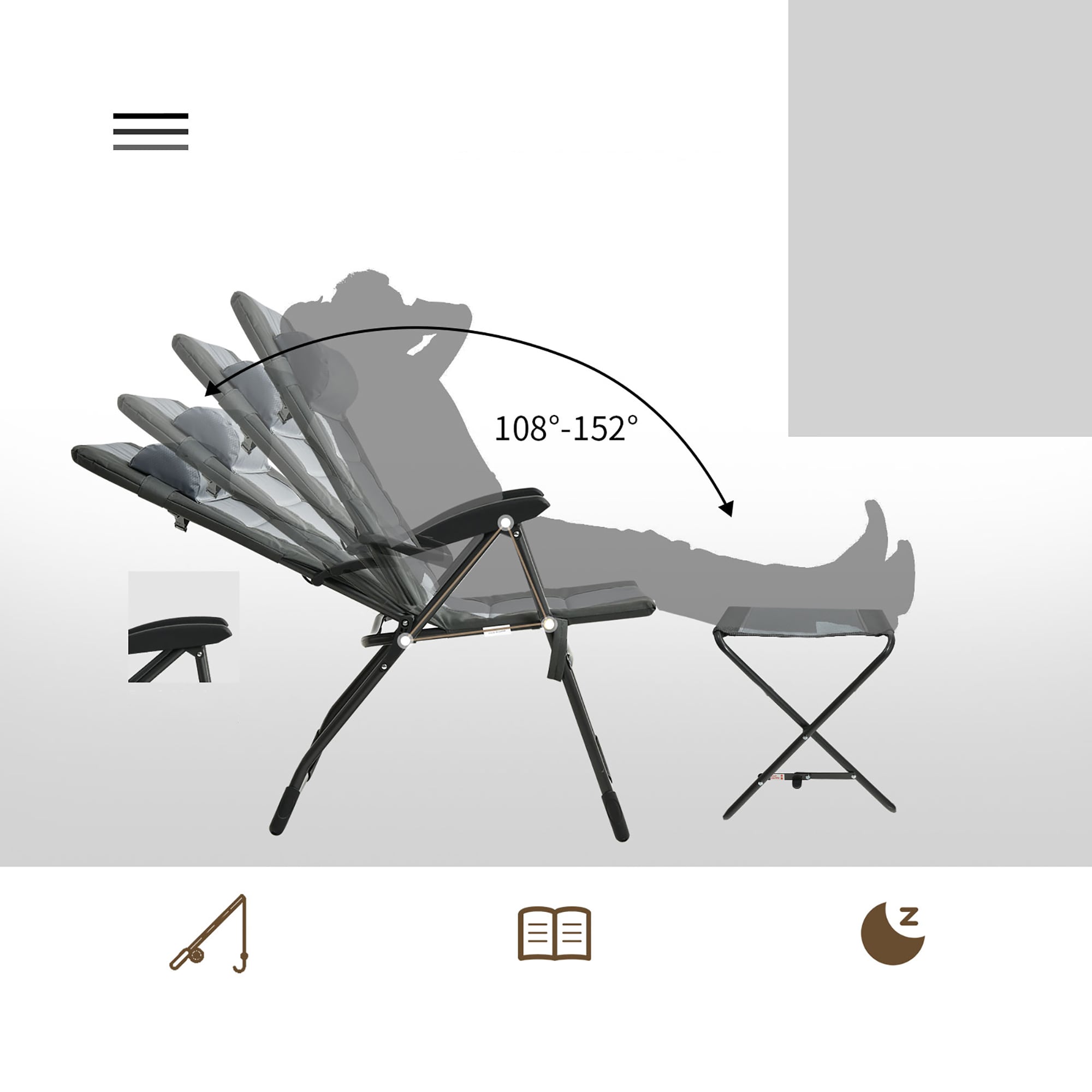 Costway NP10018GR-2 Patio-Chairs - View #2