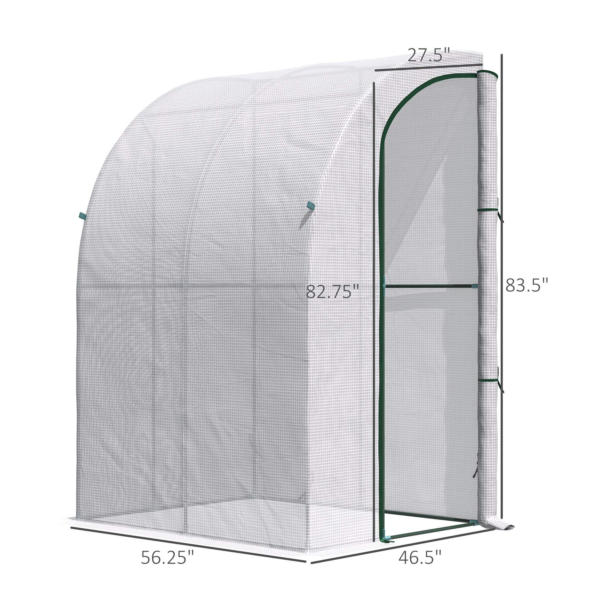 Outsunny 845-304V03WT greenhouses - View #3